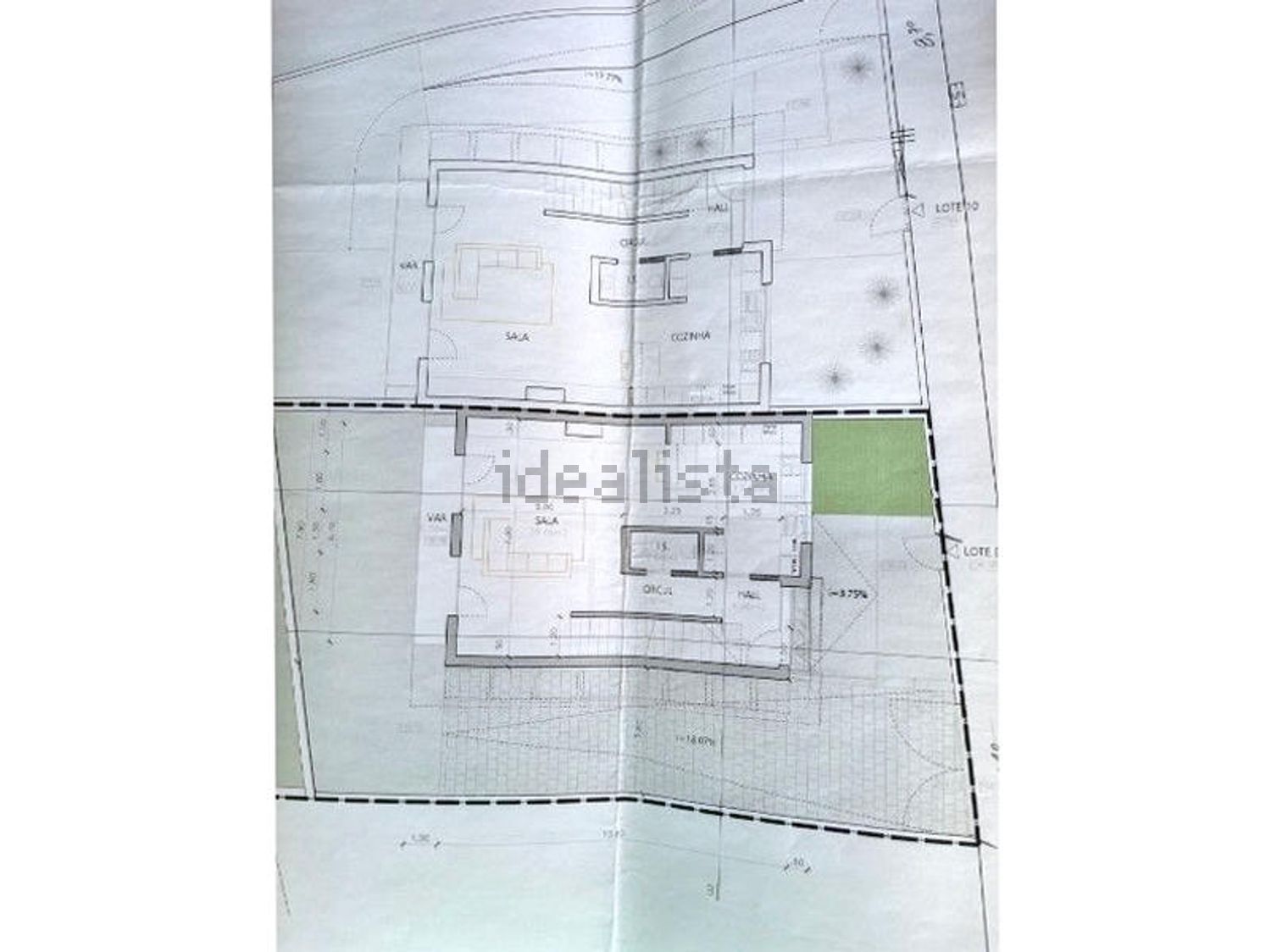 双拼别墅出售在Rua dos Frades, 24 - 平面图