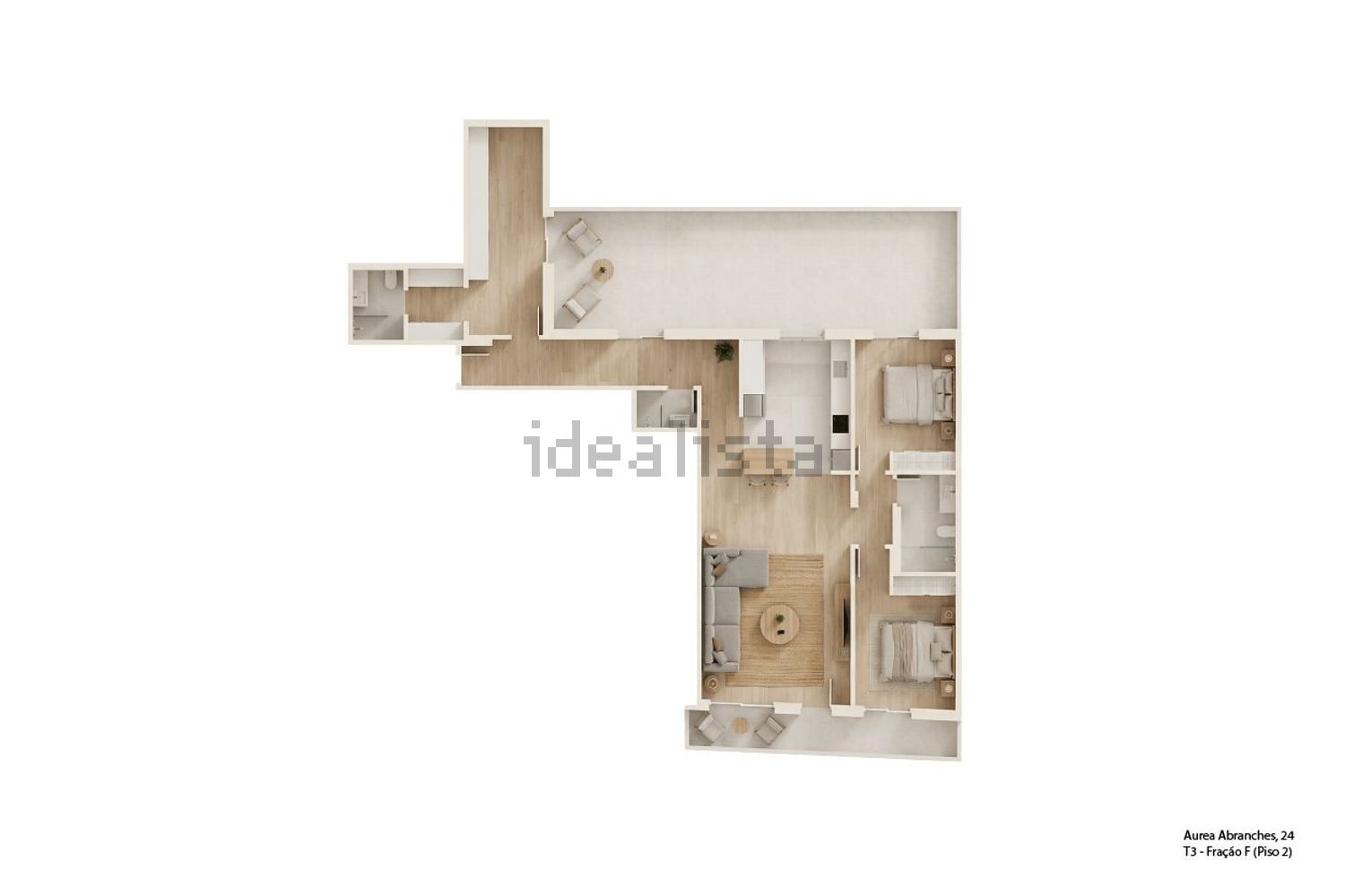 公寓 t3出售在 Ramada e Caneças - 平面图