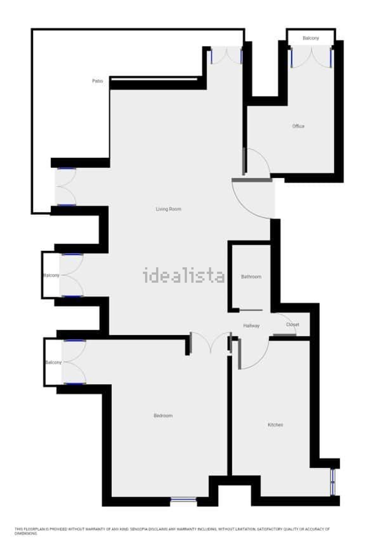 出租公寓 t1在Rua da Rosa, 44 - 平面图