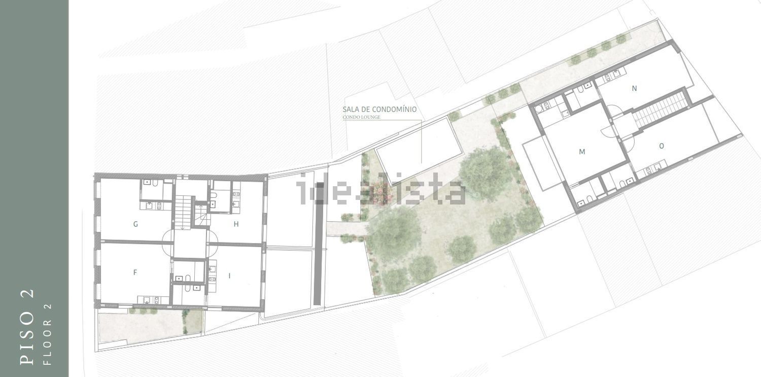 T0（单人公寓）出售在 Centro Histórico de Leça - 平面图