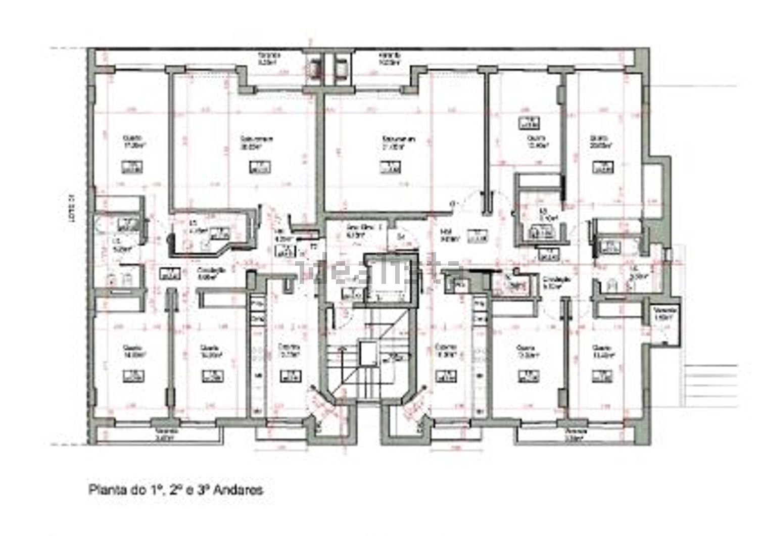 出租公寓 t4在Avenida Fialho Gouveia, 149 - 平面图