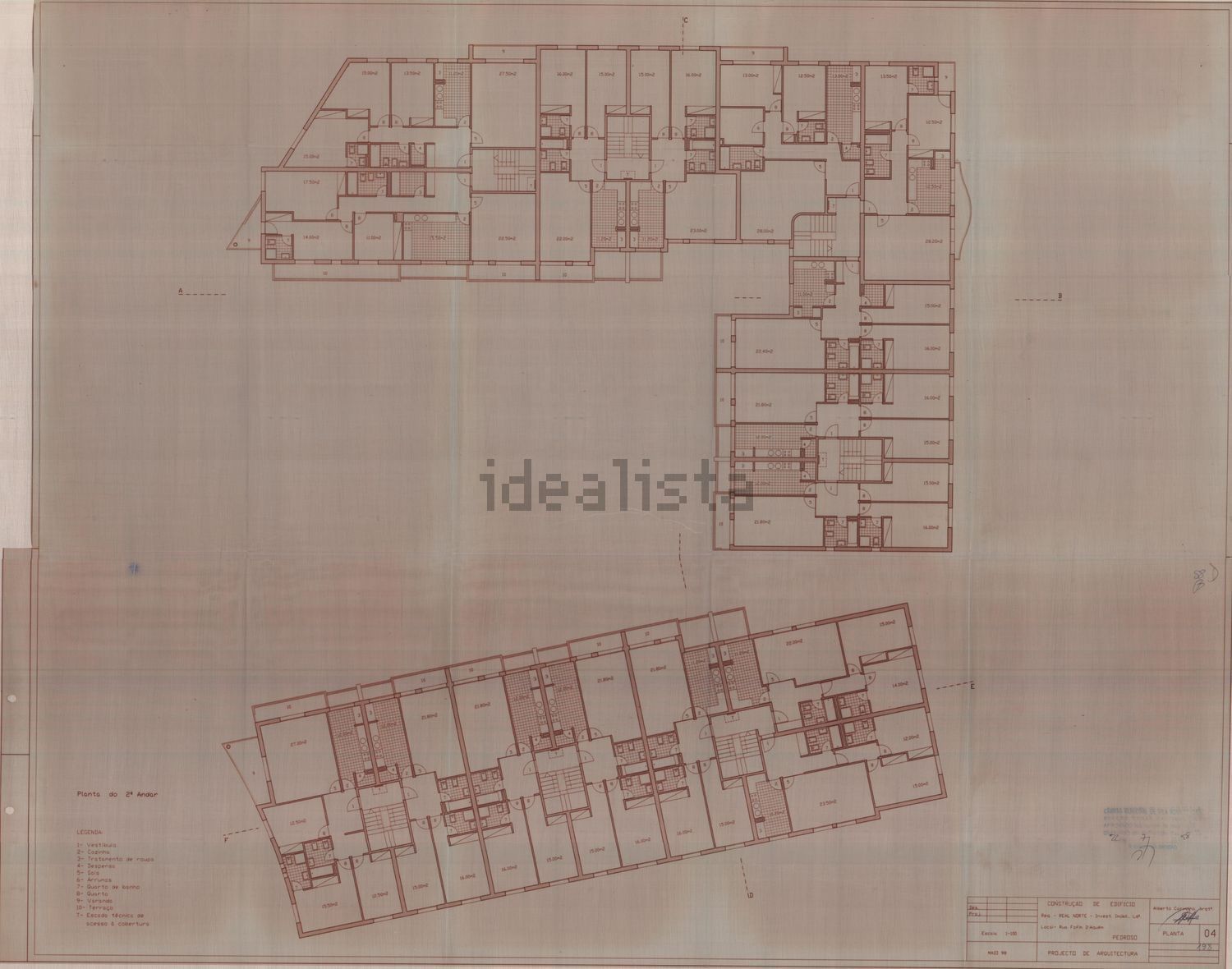公寓 t3出售在Rua Fofim D'Aquém, 1118 - 平面图