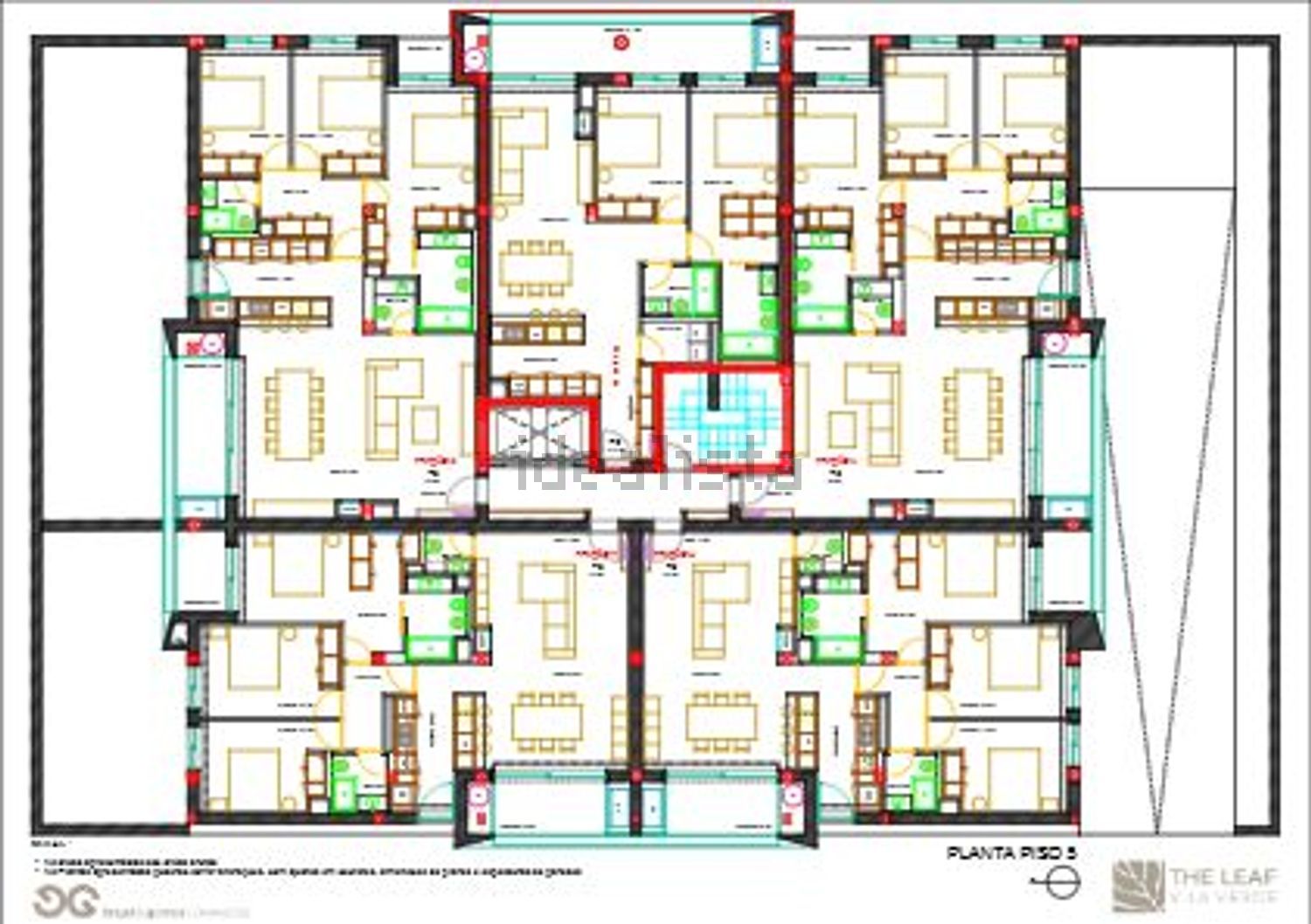 公寓 t2出售在 Vila Verde e Barbudo - 平面图