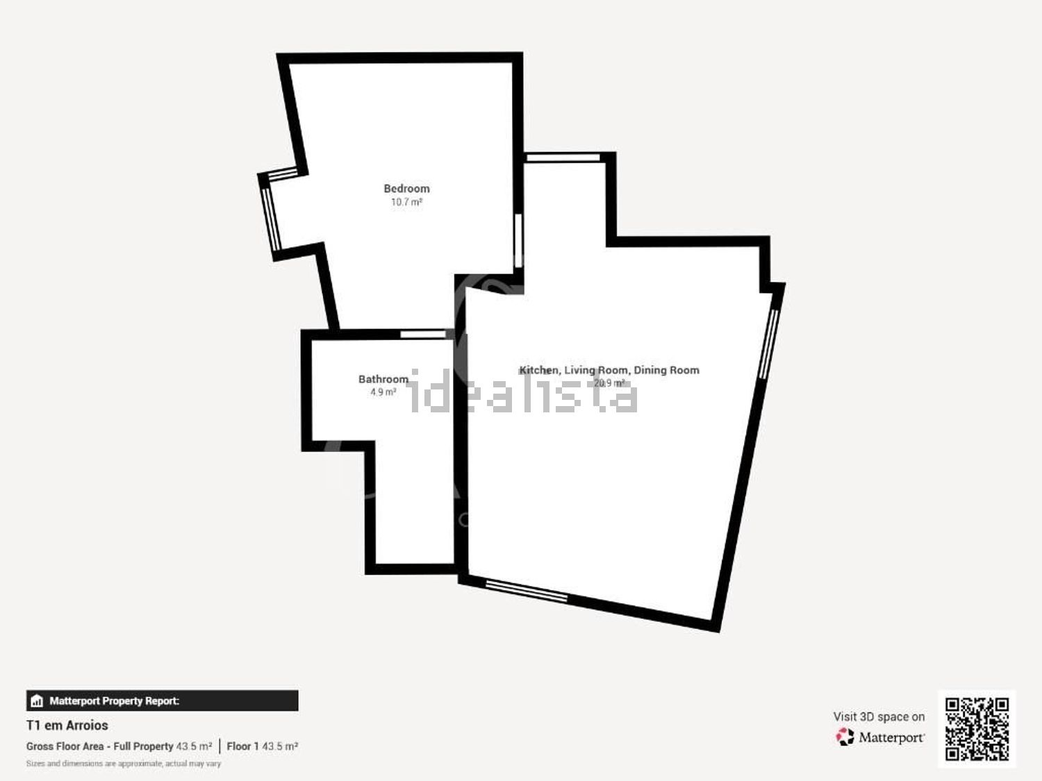 公寓 t1出售在Rua da Bombarda, 3 - 平面图