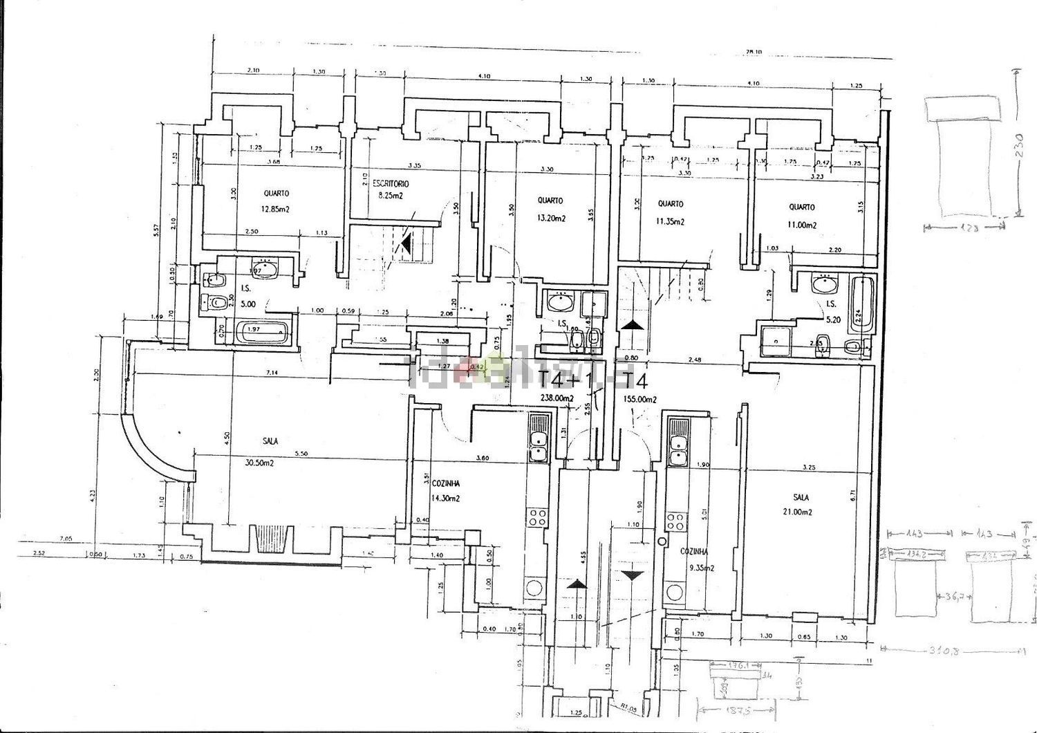 公寓 t4出售在Rua Luís Calado Nunes s/n - 平面图