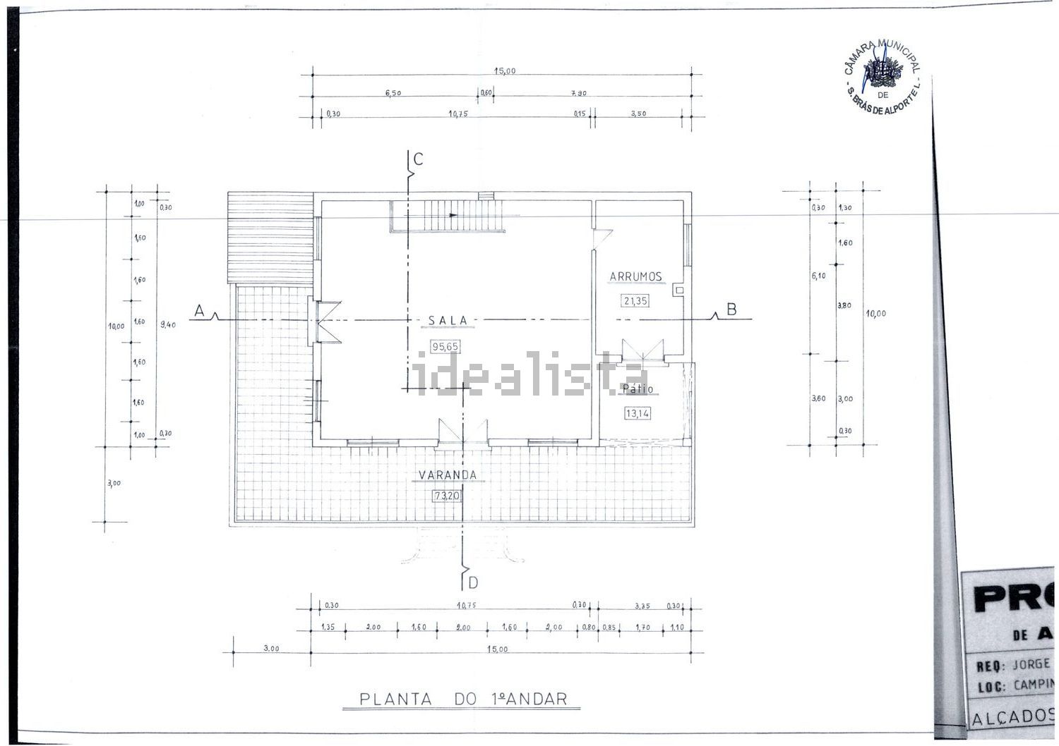 小楼房或独栋别墅出售在 Sitio da Campina 741-a 8150-022 São Brás de Alportel Portugal, 8150 - 平面图
