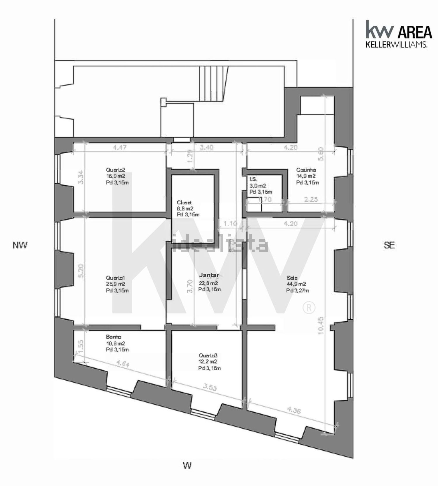 公寓 t4出售在Rua da Esperança s/n - 平面图