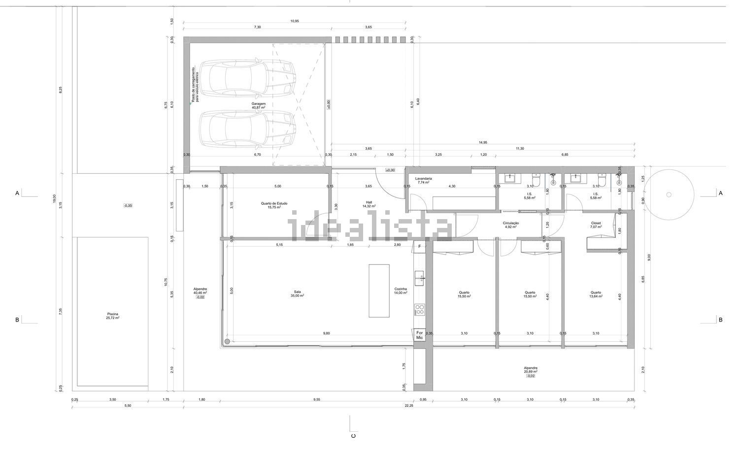 小楼房或独栋别墅出售在Rua das Figueiras, 58 - 平面图