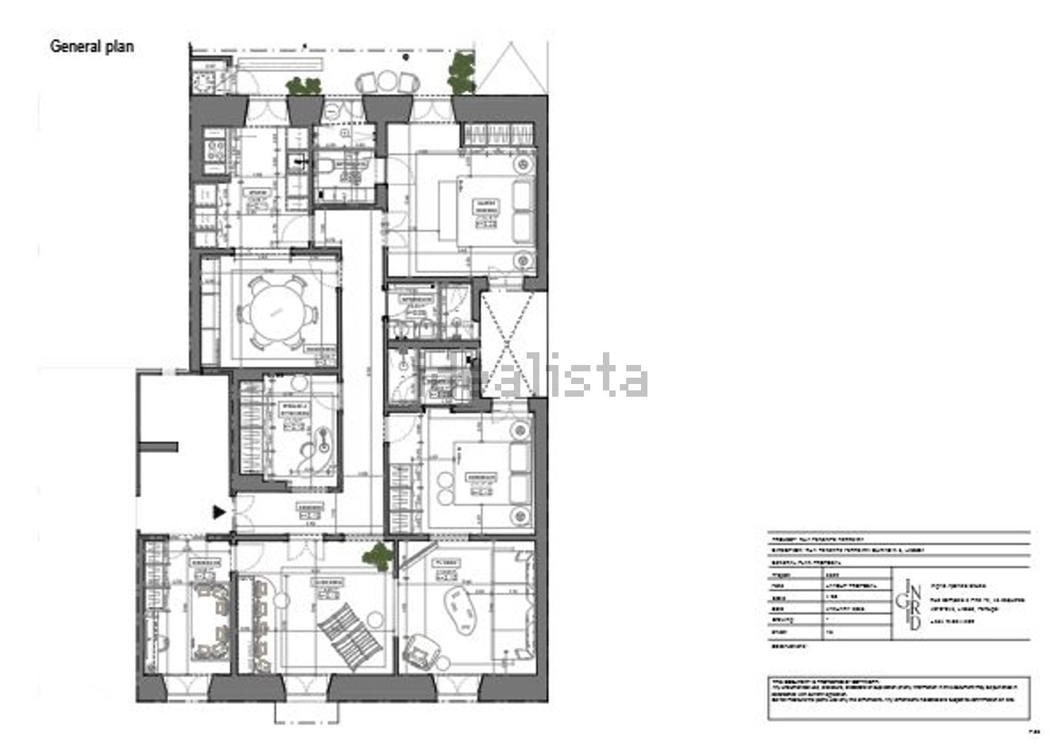 公寓 t3出售在Rua Tenente Ferreira Durão, 12 - 平面图