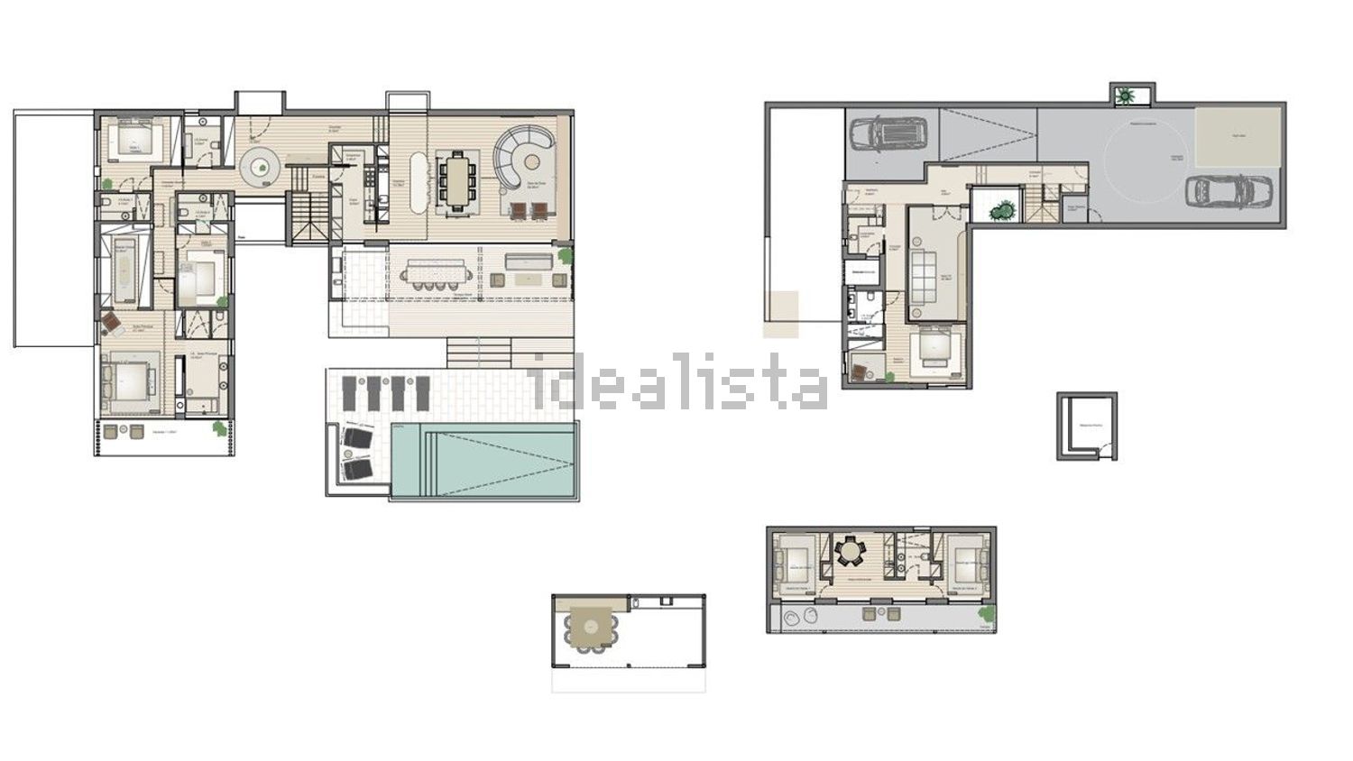 小楼房或独栋别墅出售在Alameda das Praias C14 - 平面图