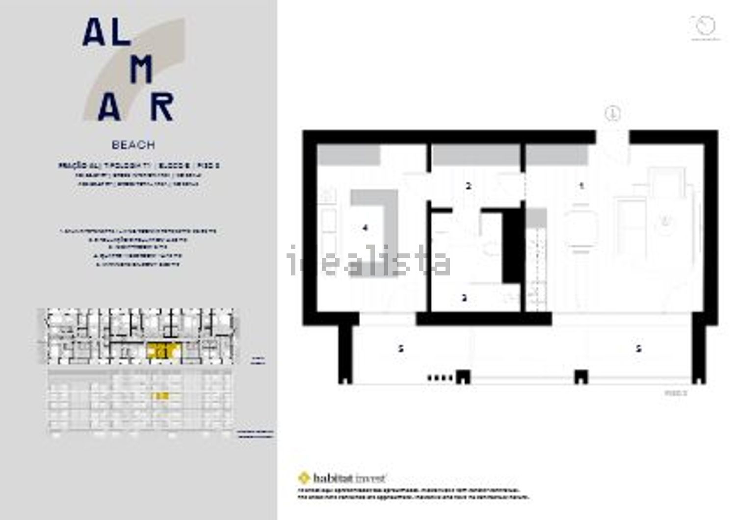 公寓 t3出售在Alameda de Guerra Junqueiro s/n - 平面图