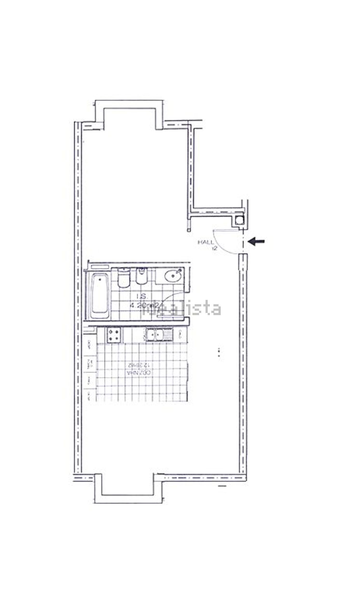 公寓 t1出售在Rua do Estádio s/n - 平面图