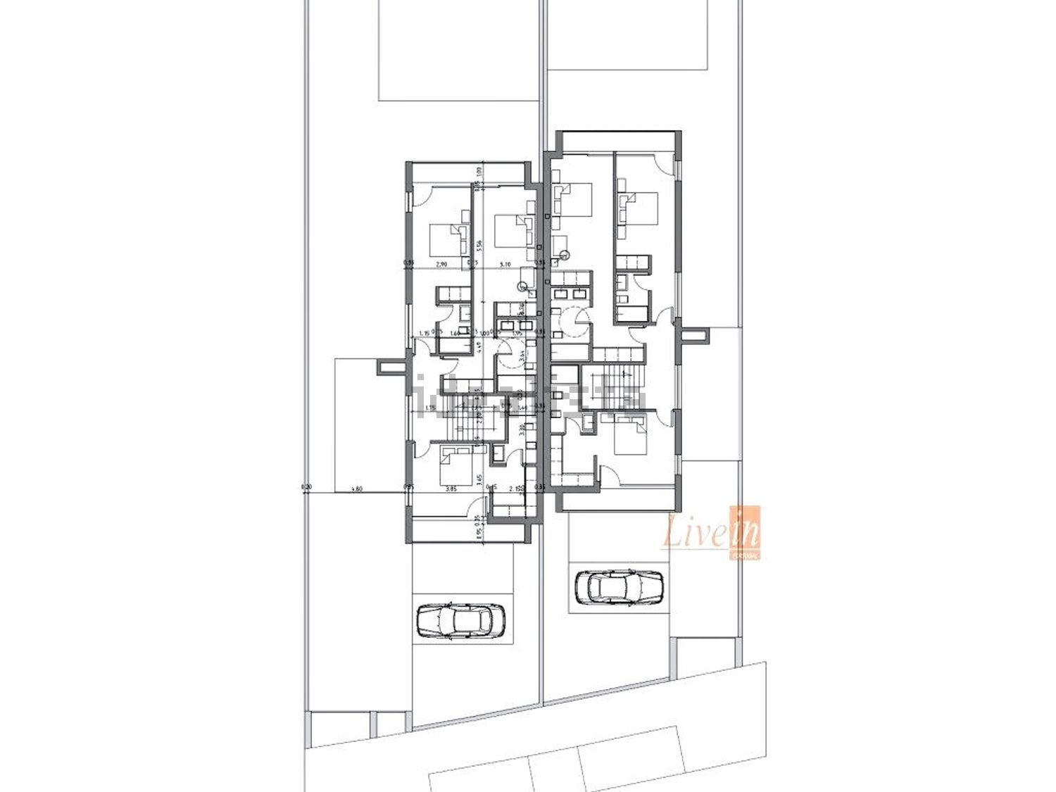 小楼房或独栋别墅出售在Bairro dos Patrocínios - 平面图
