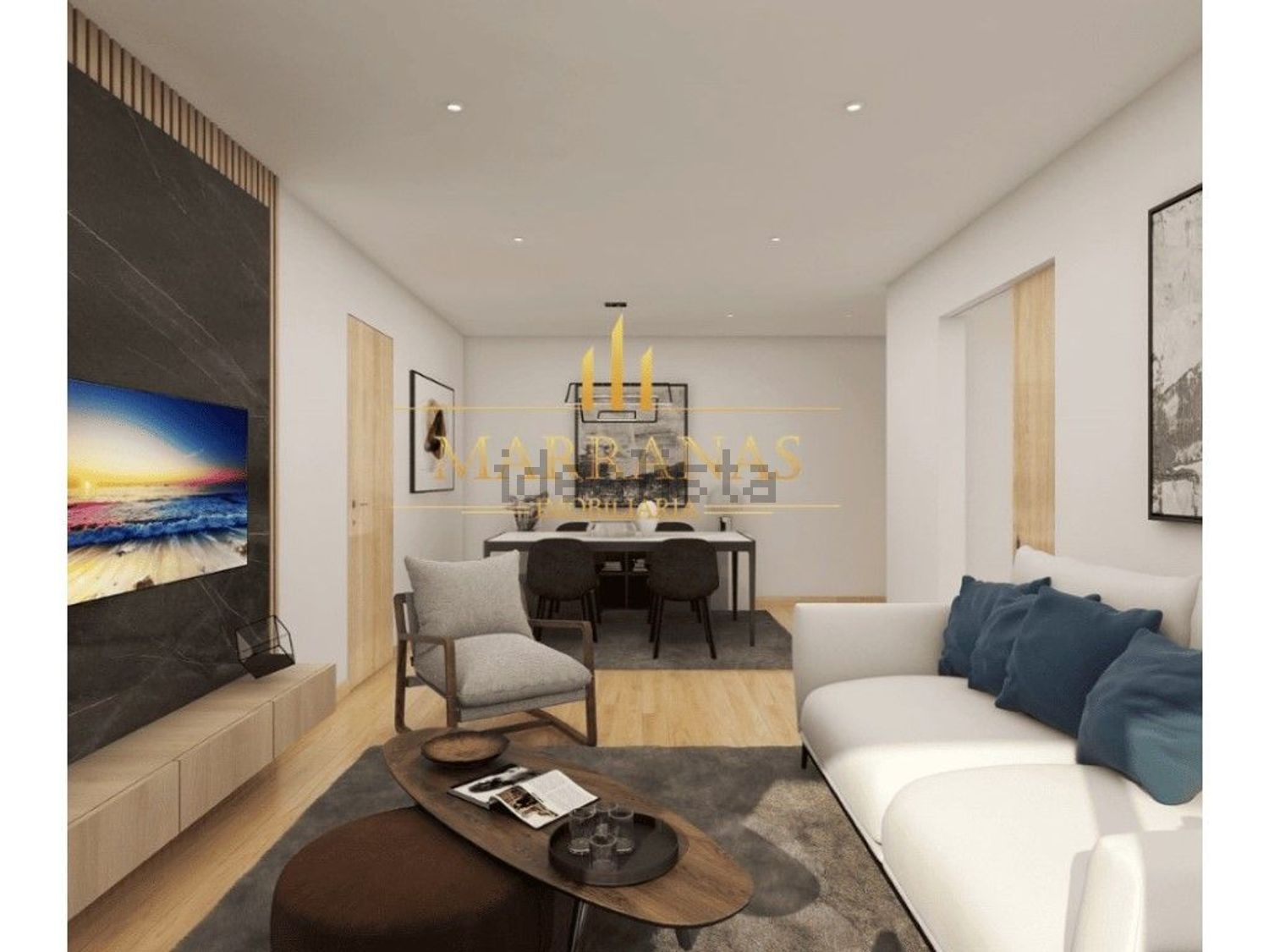 公寓 t2出售在Avenida Central de Oural - 客厅