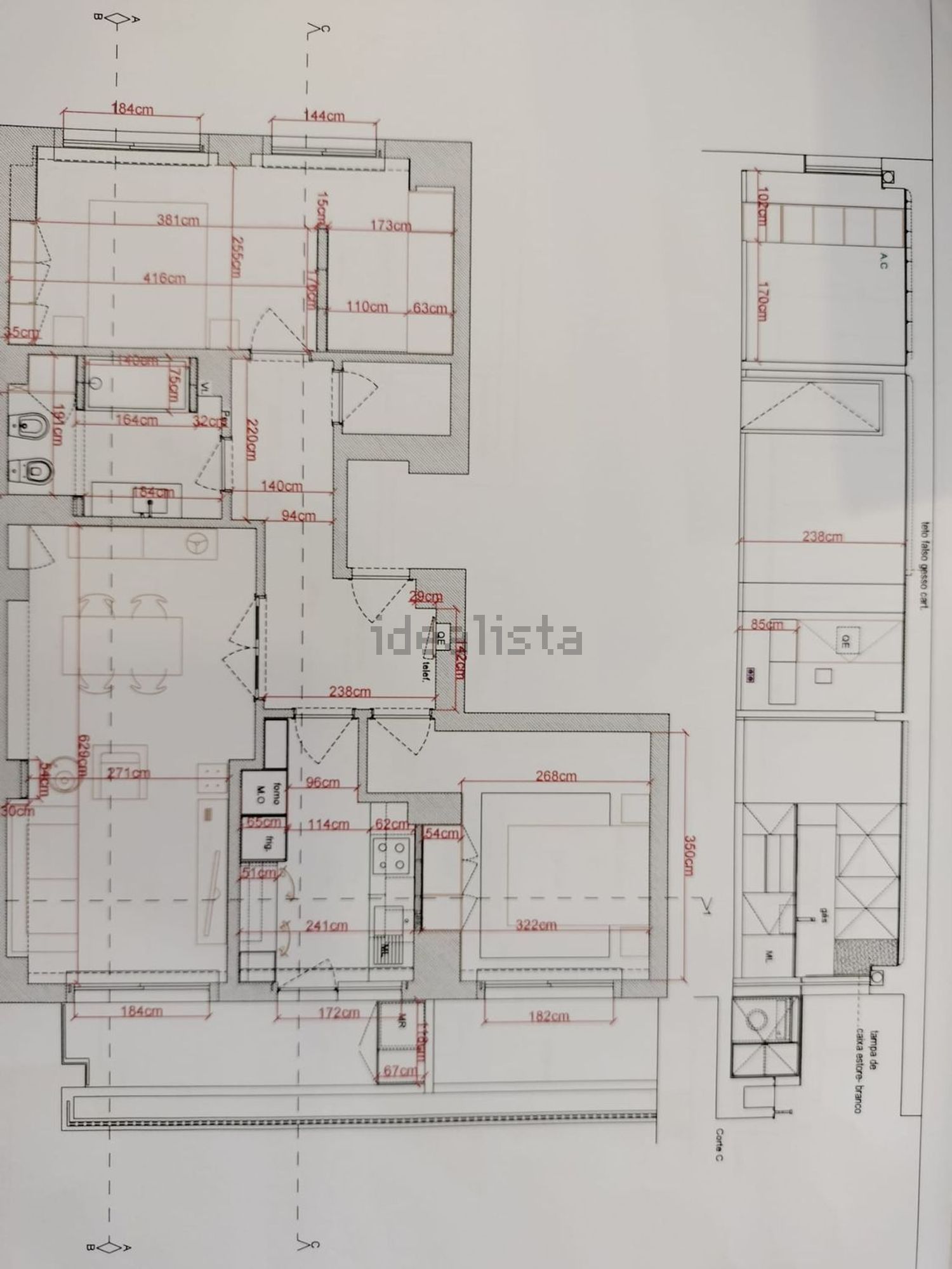 公寓 t2出售在Rua Augusto Marques Bom, 112 - 平面图