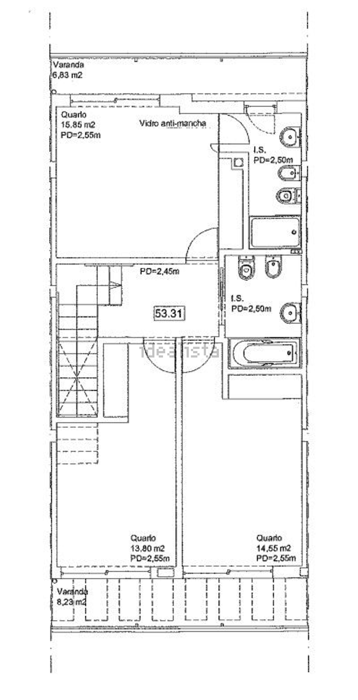 联排别墅出售在Avenida Junqueira, 262 - 平面图