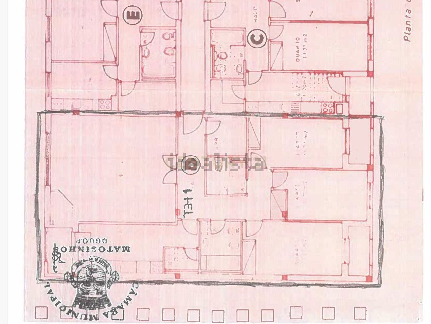 公寓 t3出售在Avenida Dom Afonso Henriques, 1105 - 平面图