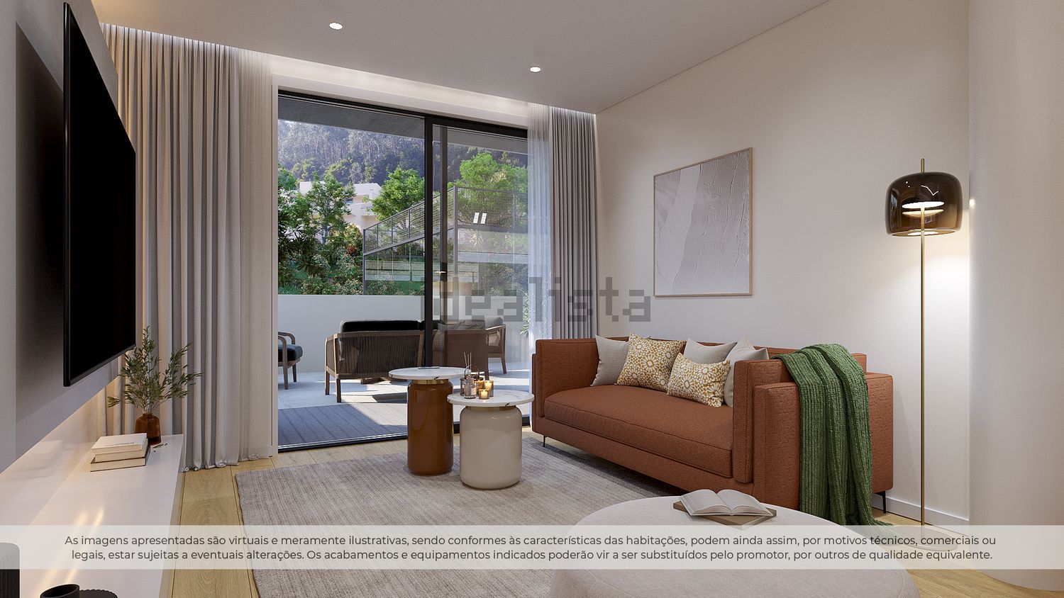 公寓 t2出售在Rua Gonçalves de Castro - 客厅