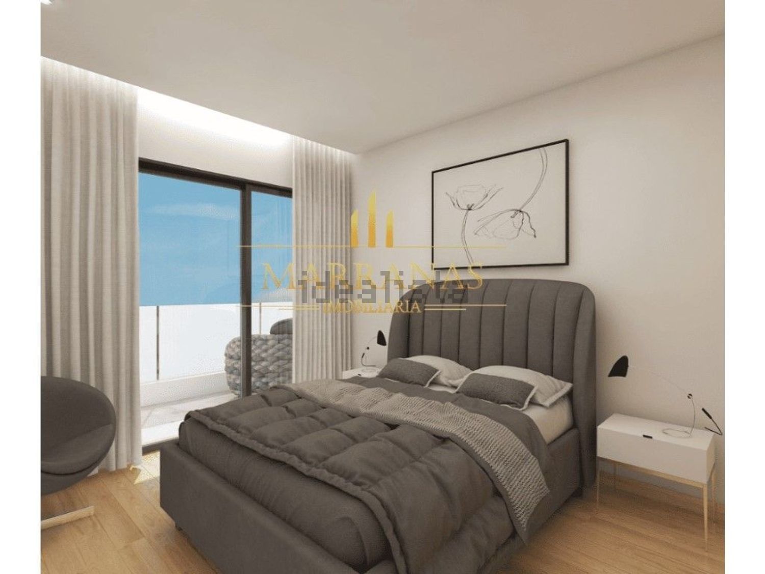 公寓 t2出售在Avenida Central de Oural - 卧室