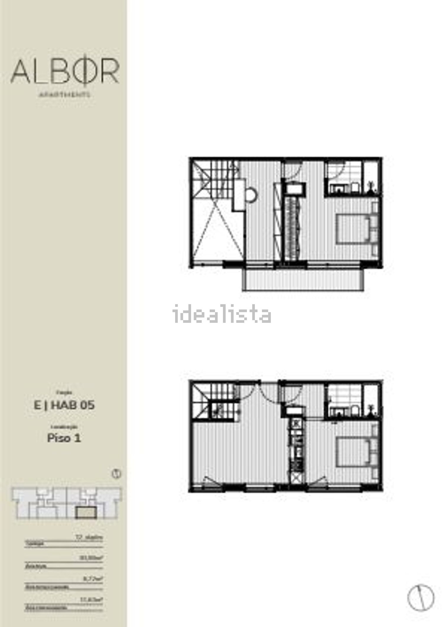复式公寓出售在Rua António Sampaio s/n - 平面图