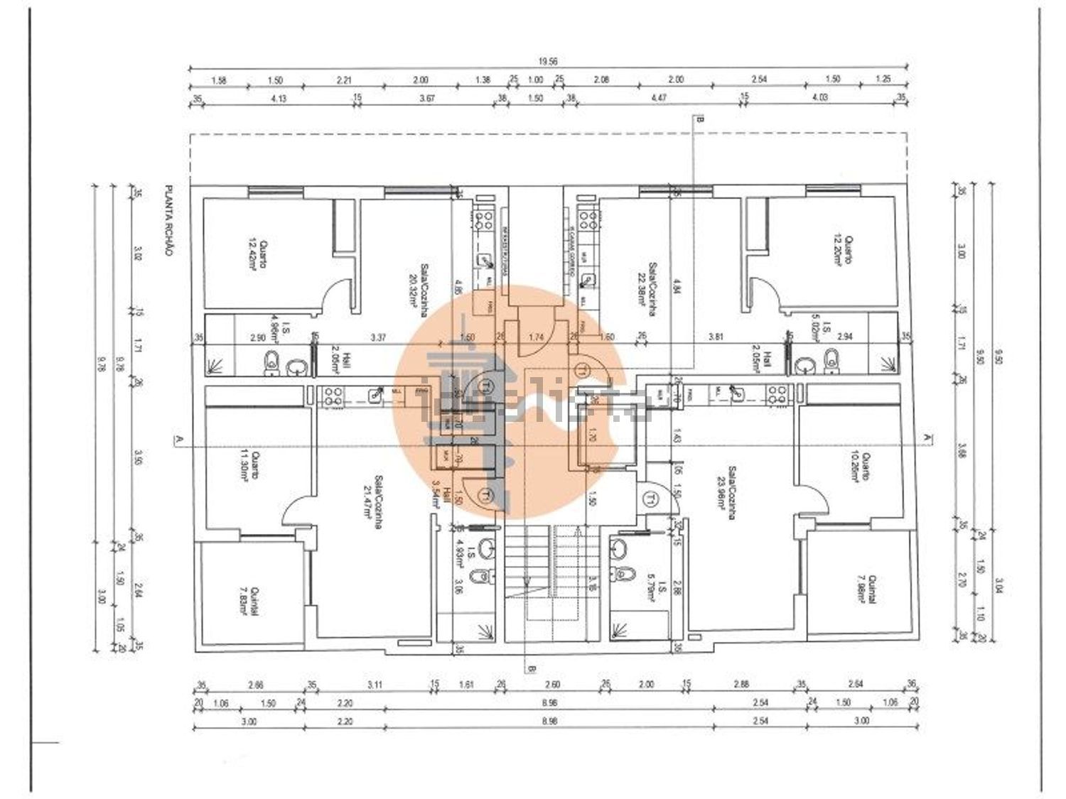 公寓 t1出售在 Vila Real de Santo António - 平面图