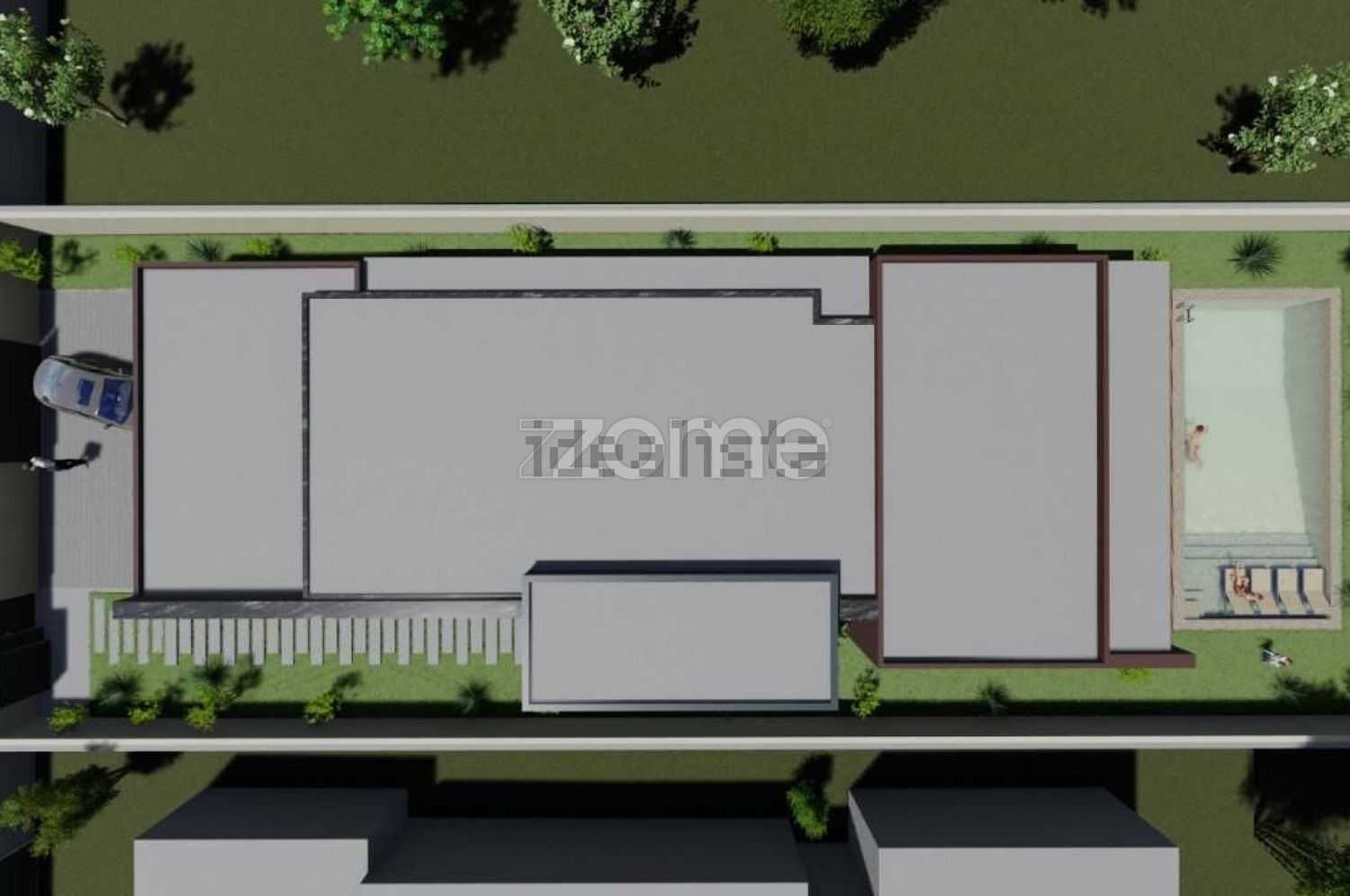 小楼房或独栋别墅出售在Avenida Dom Afonso Henriques - 平面图