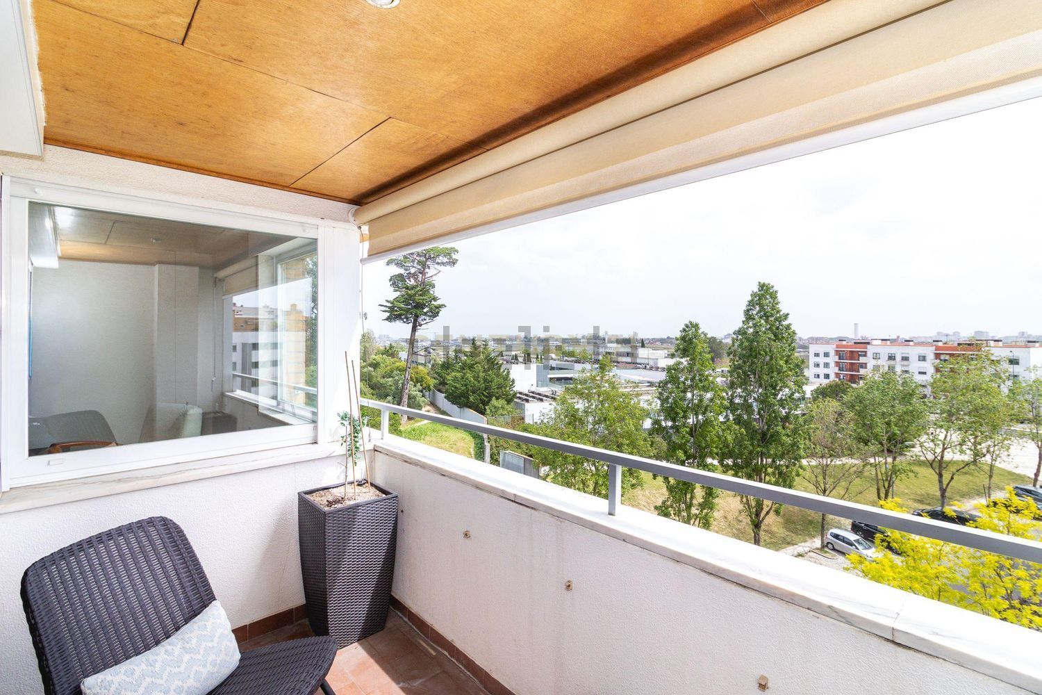 出租顶层公寓在Rua Hermínio Monteiro - 阳台