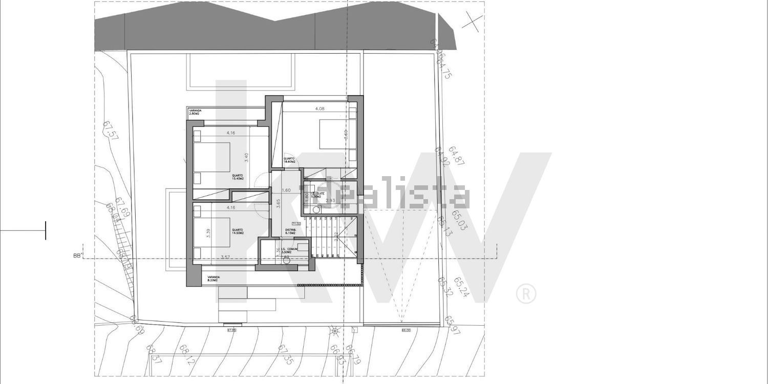 小楼房或独栋别墅出售在 Caparica e Trafaria - 平面图
