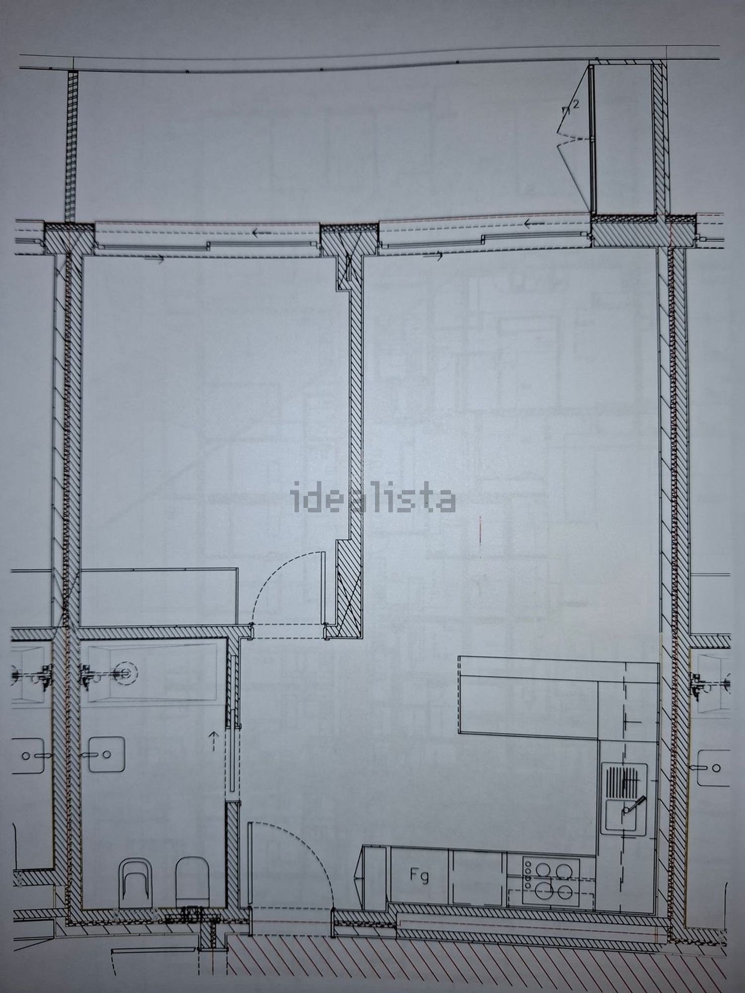 出租公寓 t1在Rua da Arrábida, 41 - 平面图