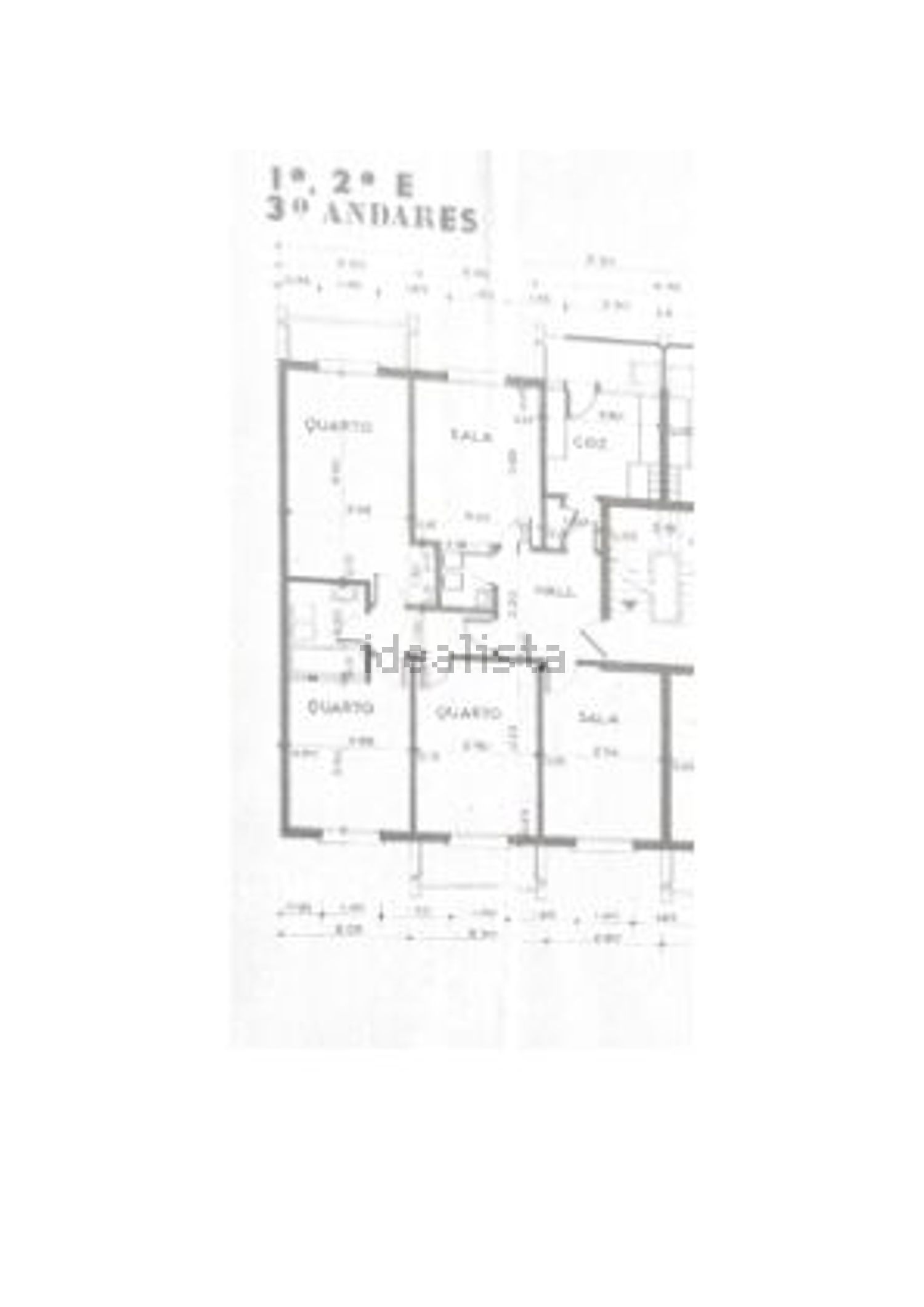 公寓 t4出售在Avenida Alexandre Salles - 平面图