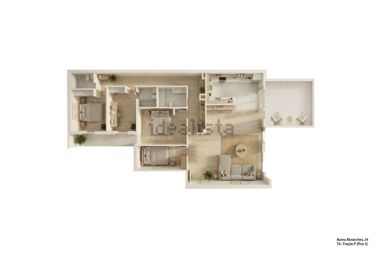 公寓 t3出售在 Ramada e Caneças - 平面图