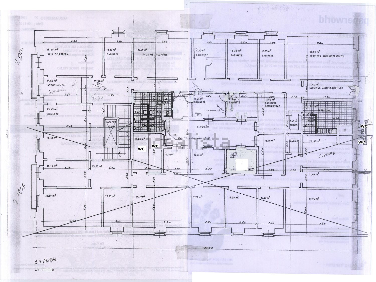 出租公寓 t28在Avenida António Serpa, 26 - 平面图