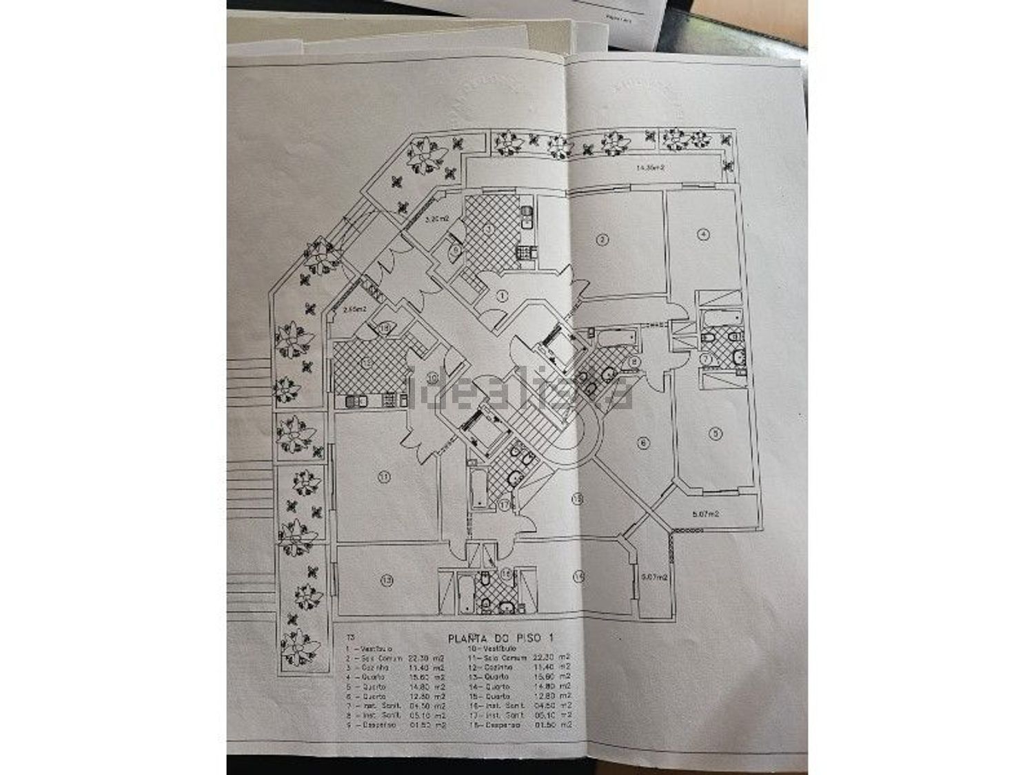 公寓 t3出售在Rua de Nossa Senhora de Fátima - 平面图