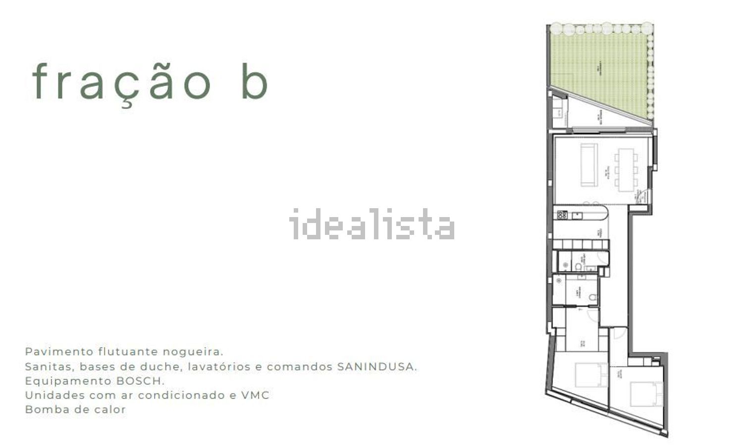 公寓 t2出售在Estrada principal de São Bernardo s/n - 平面图