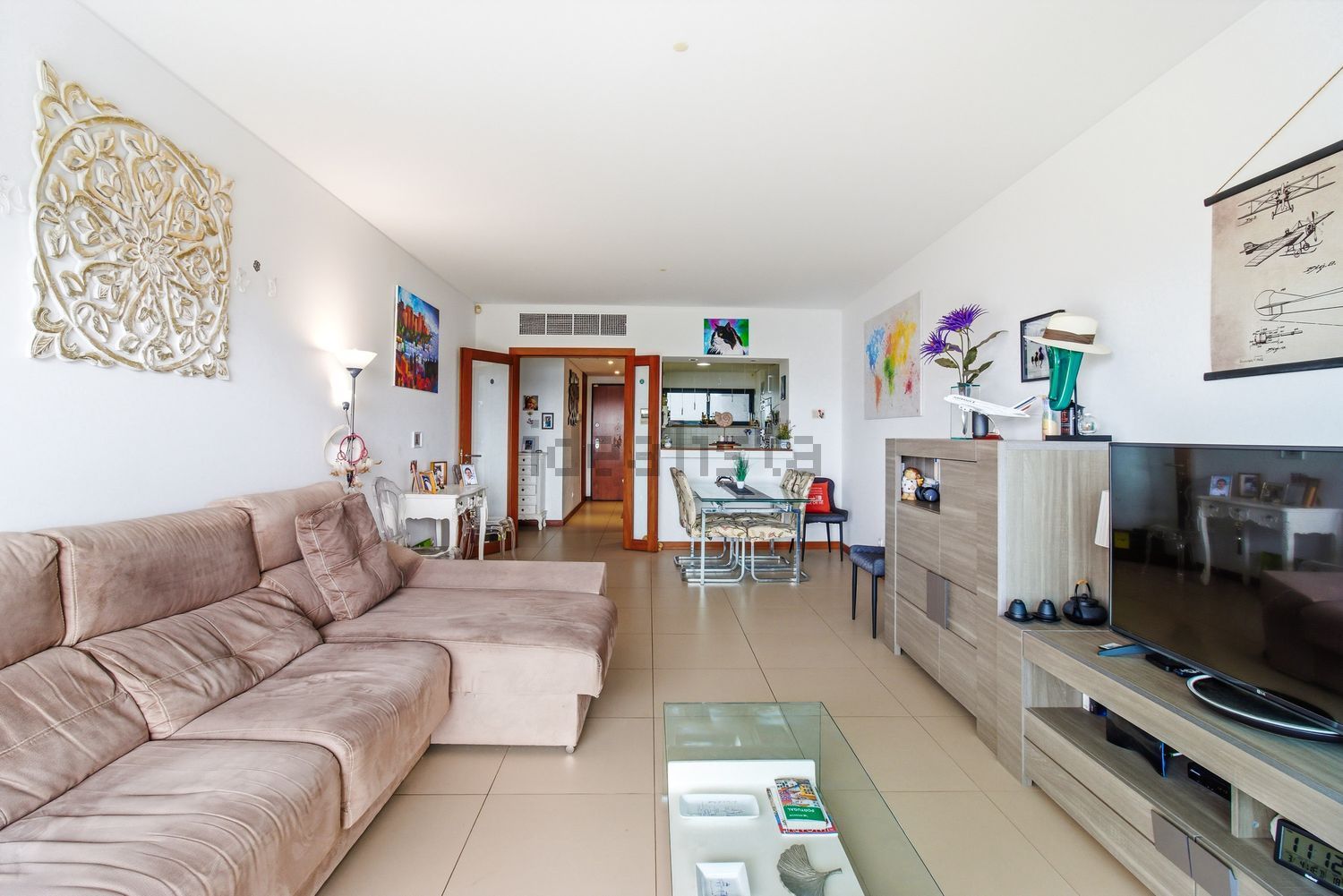 公寓 t2出售在 Quinta do Moleão, Lote 2, Apt 2c (Marina Village) - 客厅