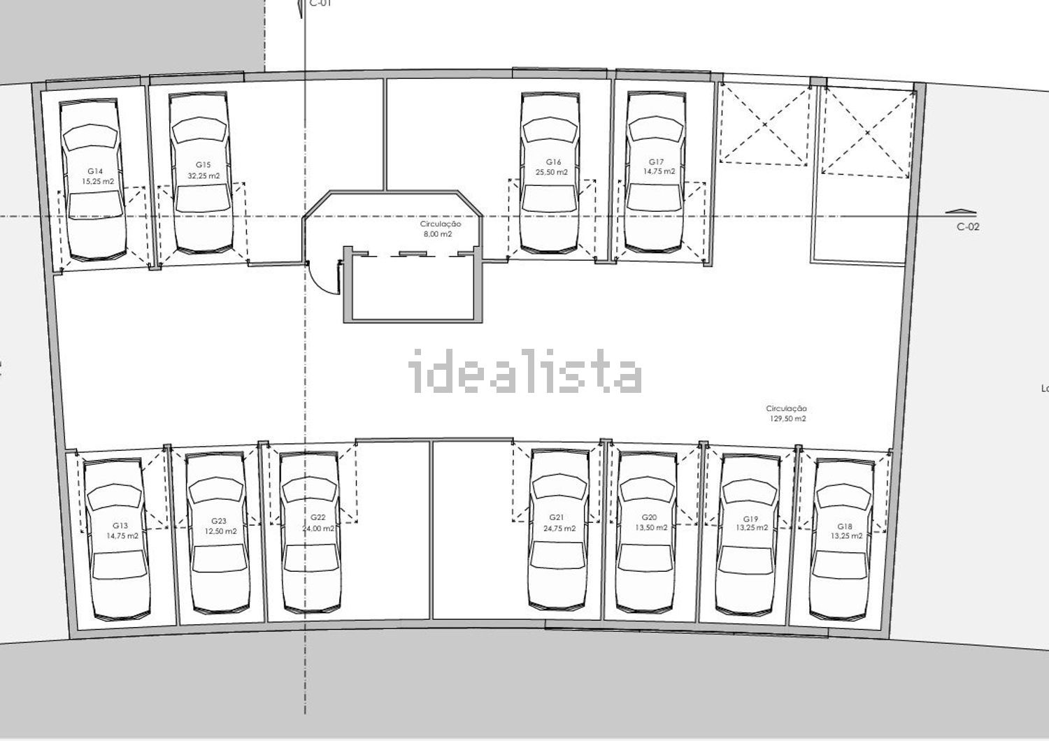 公寓 t3出售在 Sé - Santa Maria - Meixedo - 平面图