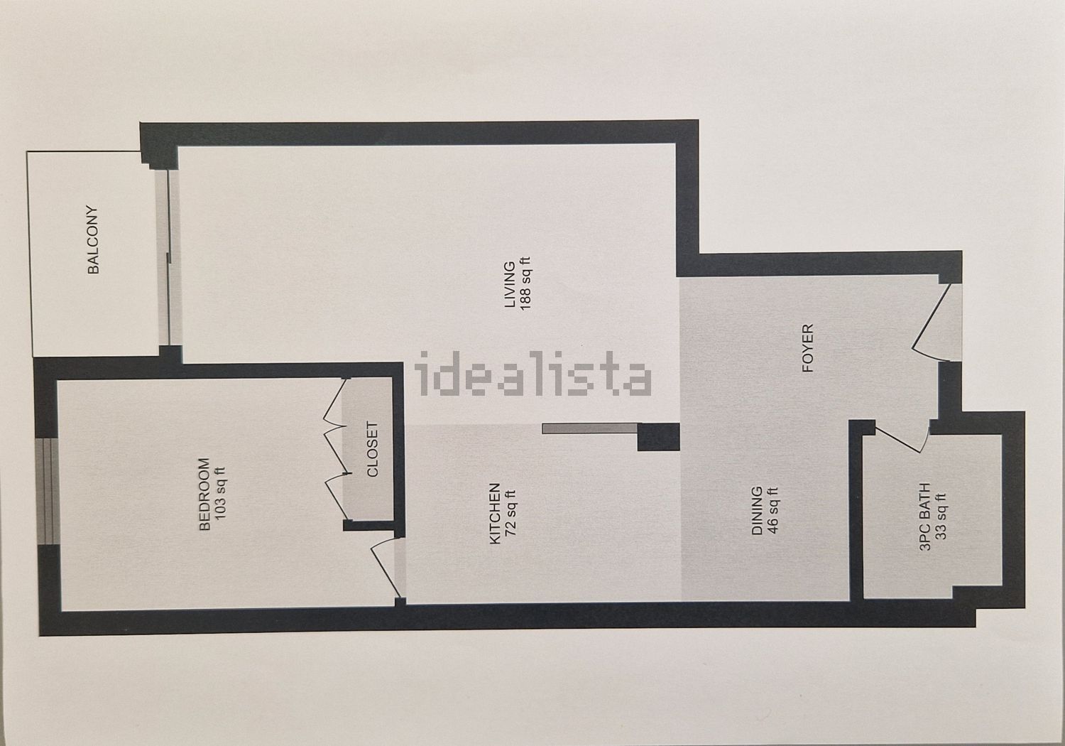 公寓 t1出售在 Praia da Luz - 平面图