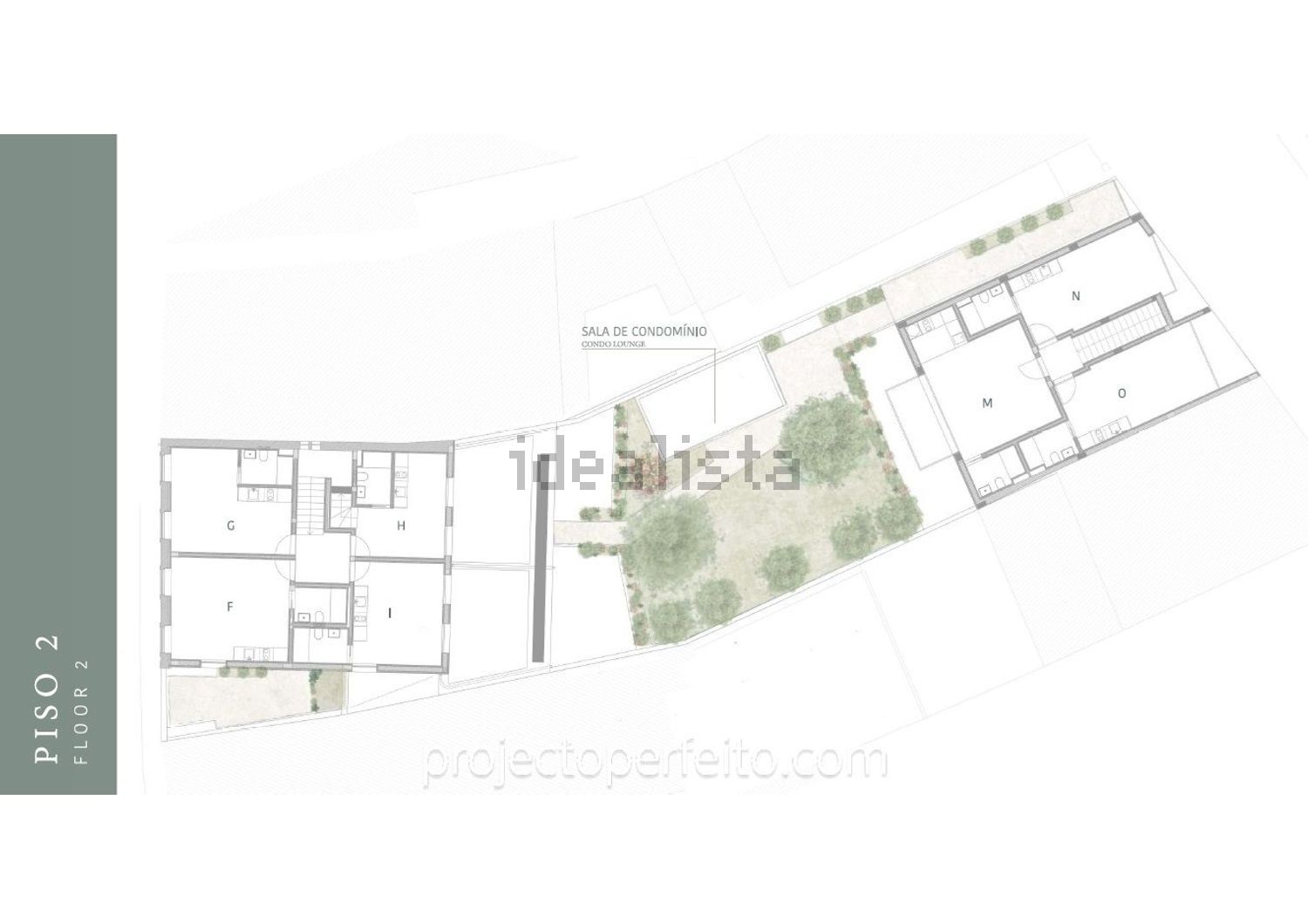 T0（单人公寓）出售在 Zona Histórica de Matosinhos - 平面图