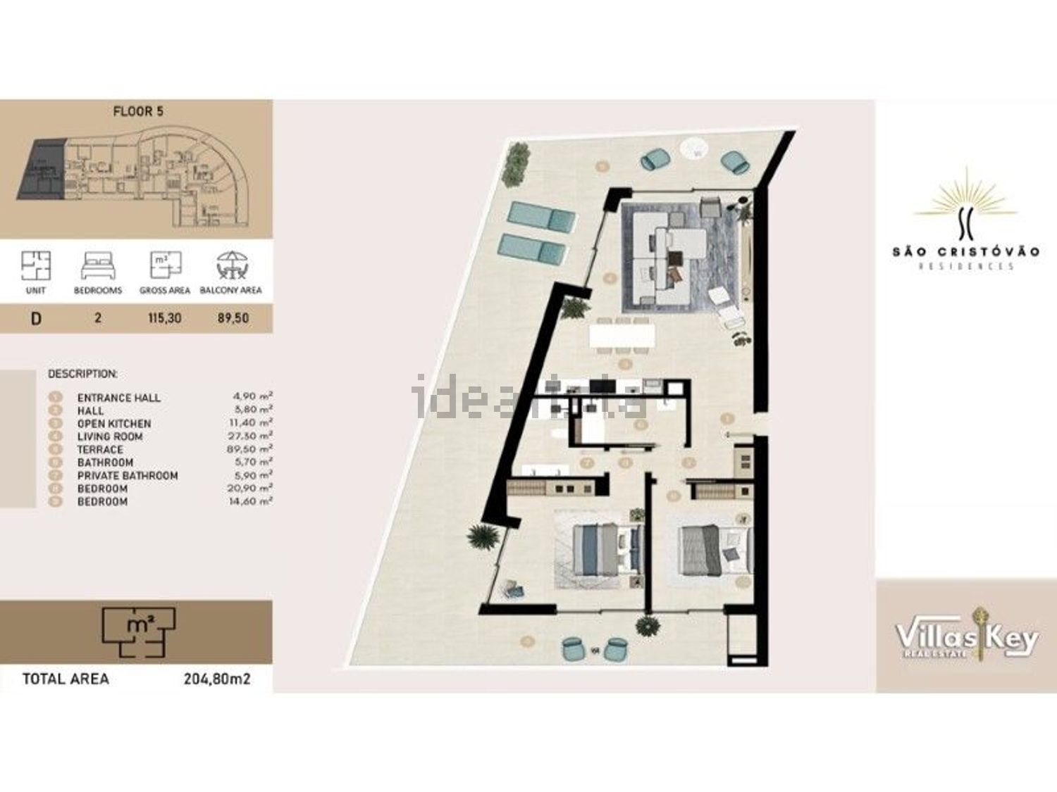 公寓 t2出售在 Centro - 平面图