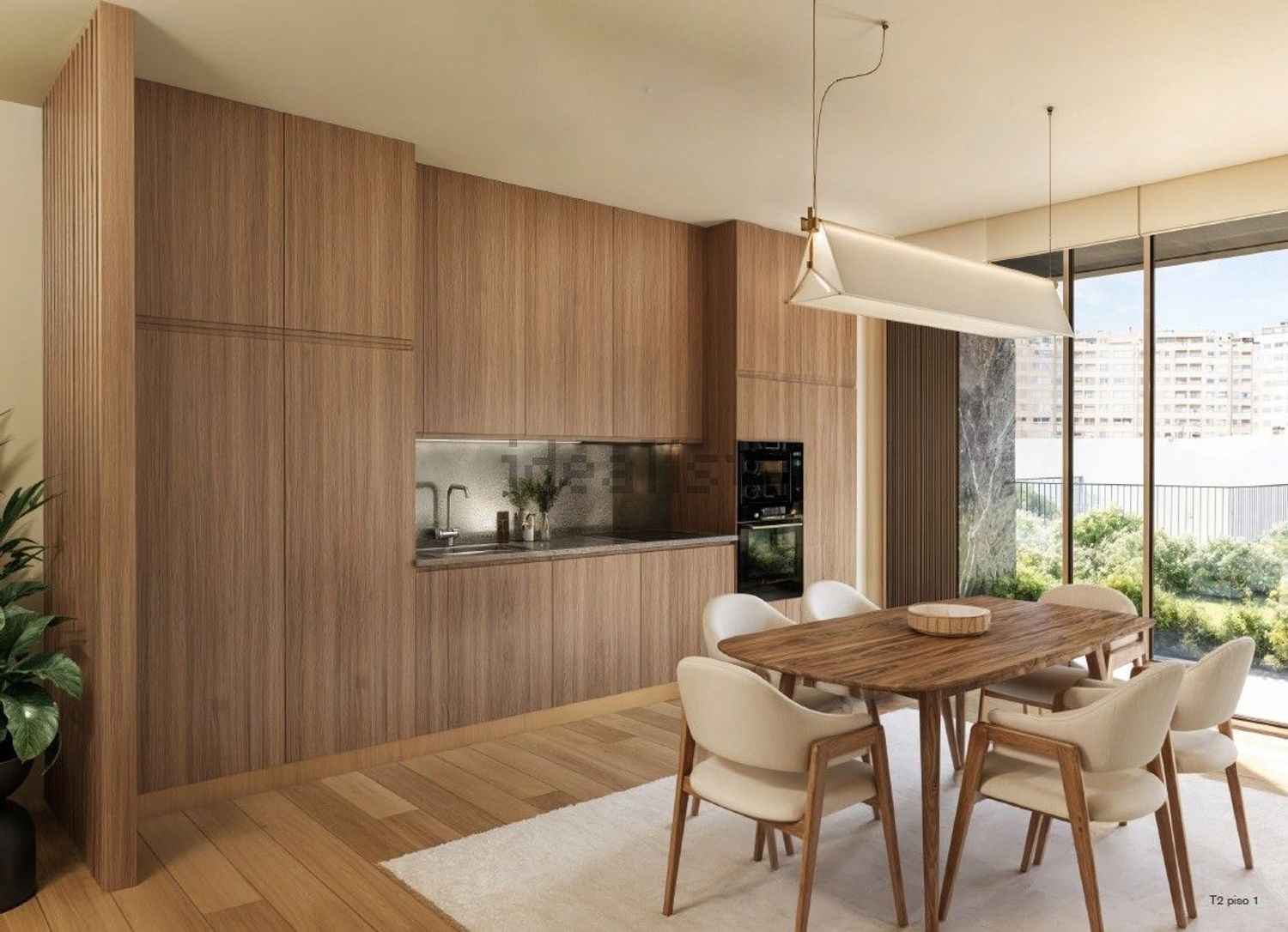 公寓 t1出售在 Matosinhos Sul - Marginal - 餐厅