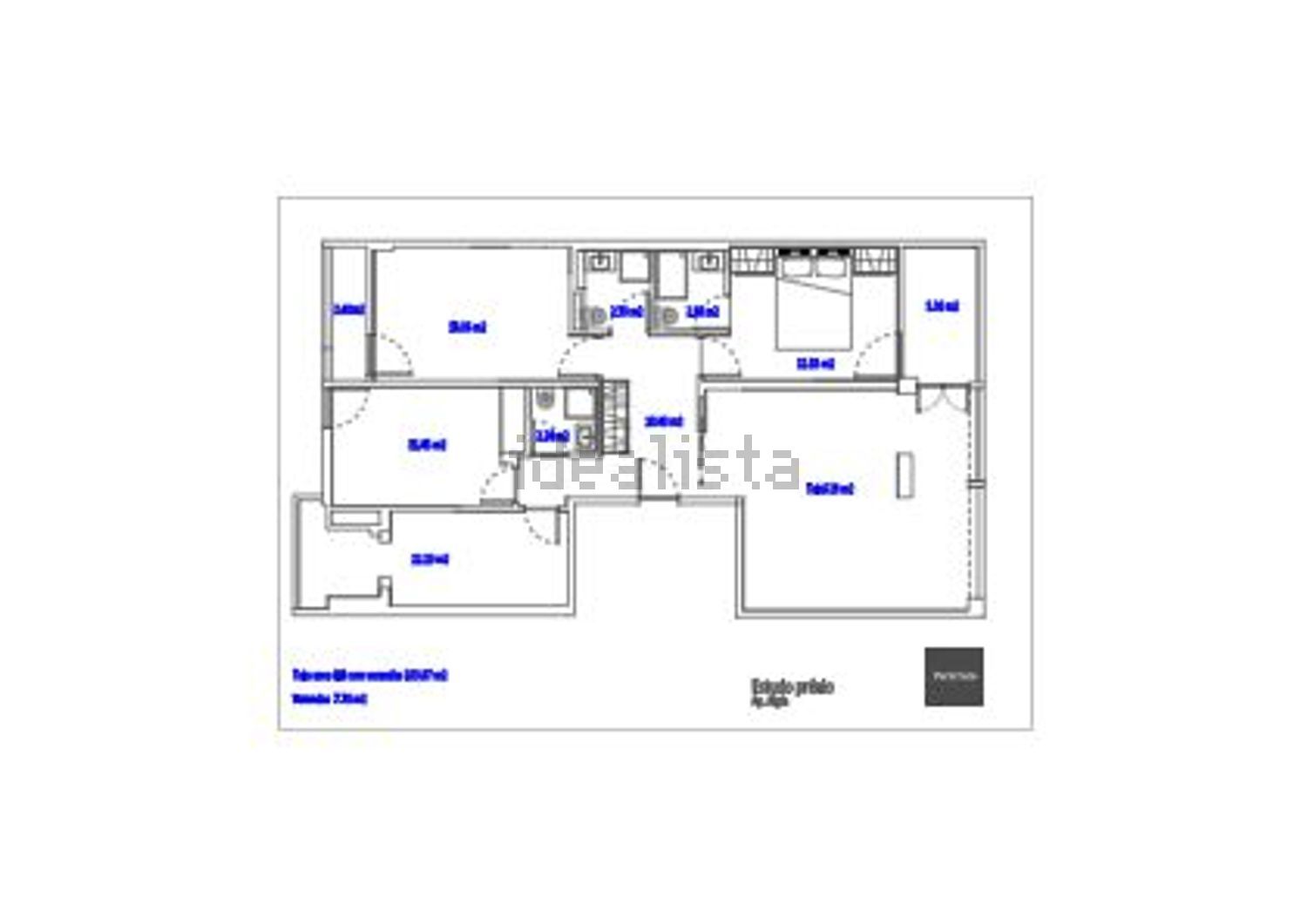 公寓 t3出售在Praceta Abraão - 平面图