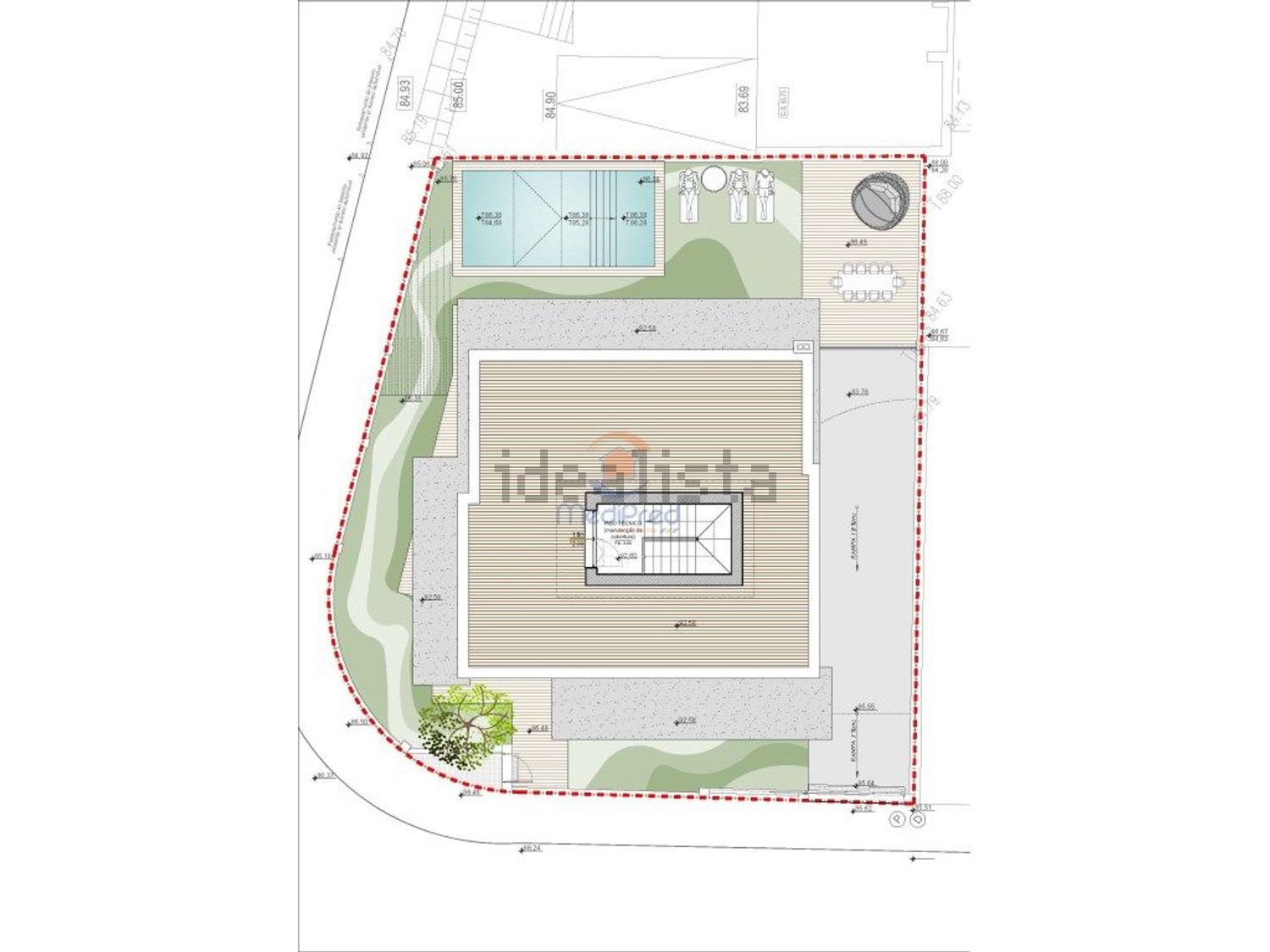 小楼房或独栋别墅出售在 Santa Iria de Azoia - São João da Talha - Bobadela - 平面图