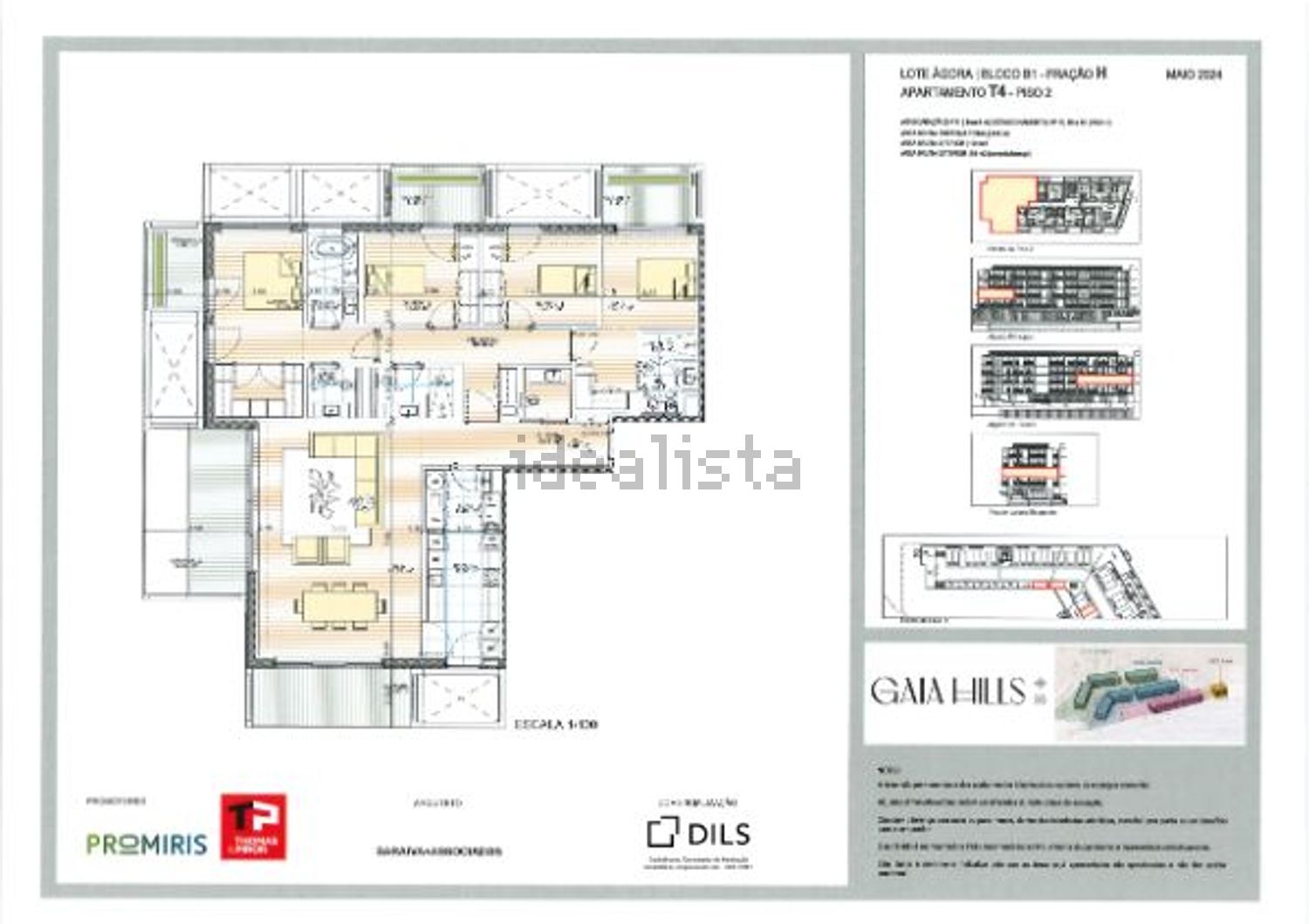 公寓 t4出售在 Cais do Cavaco s/n - 平面图