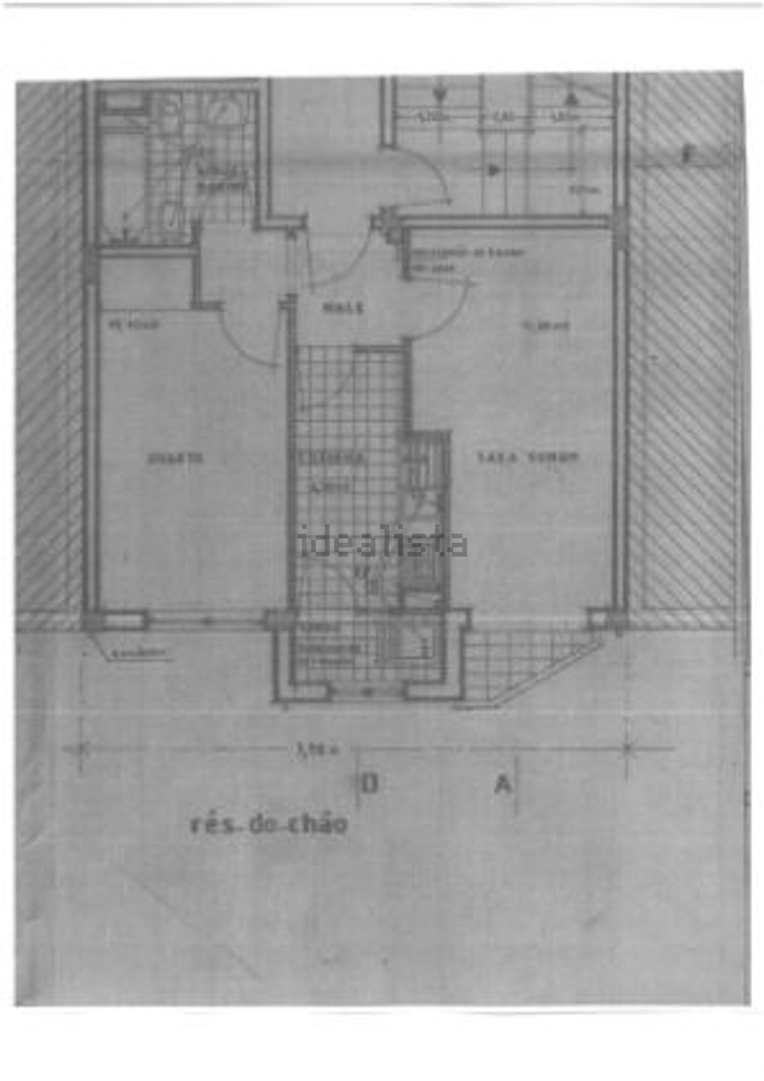 出租公寓 t1在Rua São Salvador, 151 - 平面图