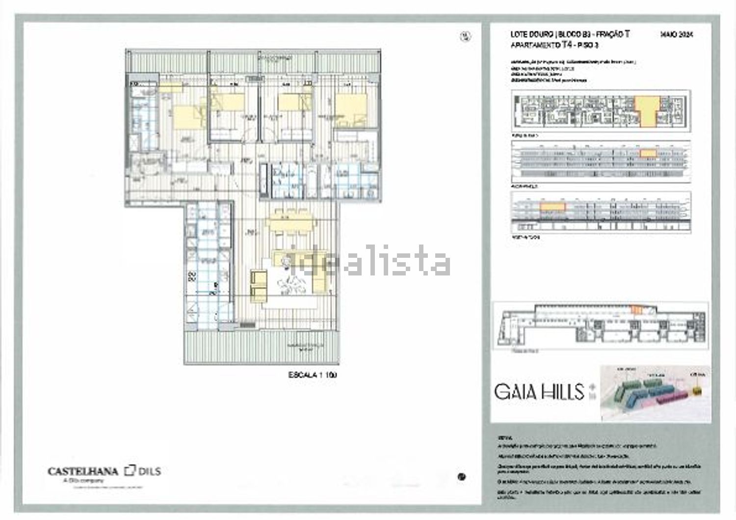 公寓 t4出售在 Cais do Cavaco s/n - 平面图