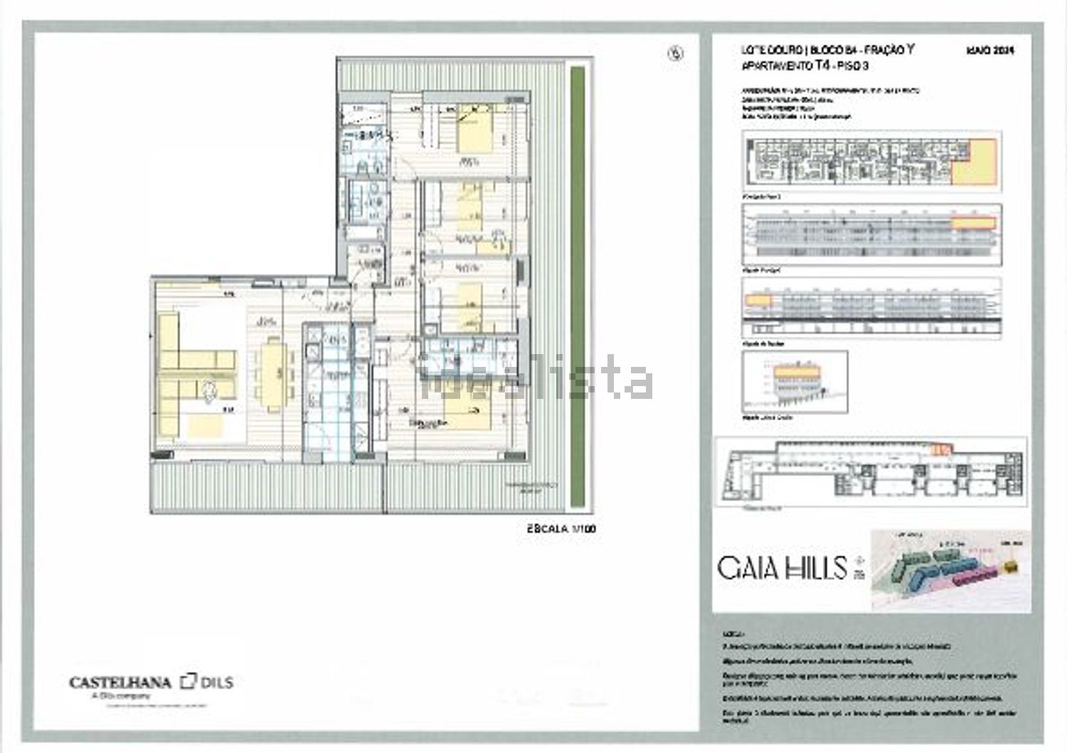 公寓 t4出售在 Cais do Cavaco s/n - 平面图
