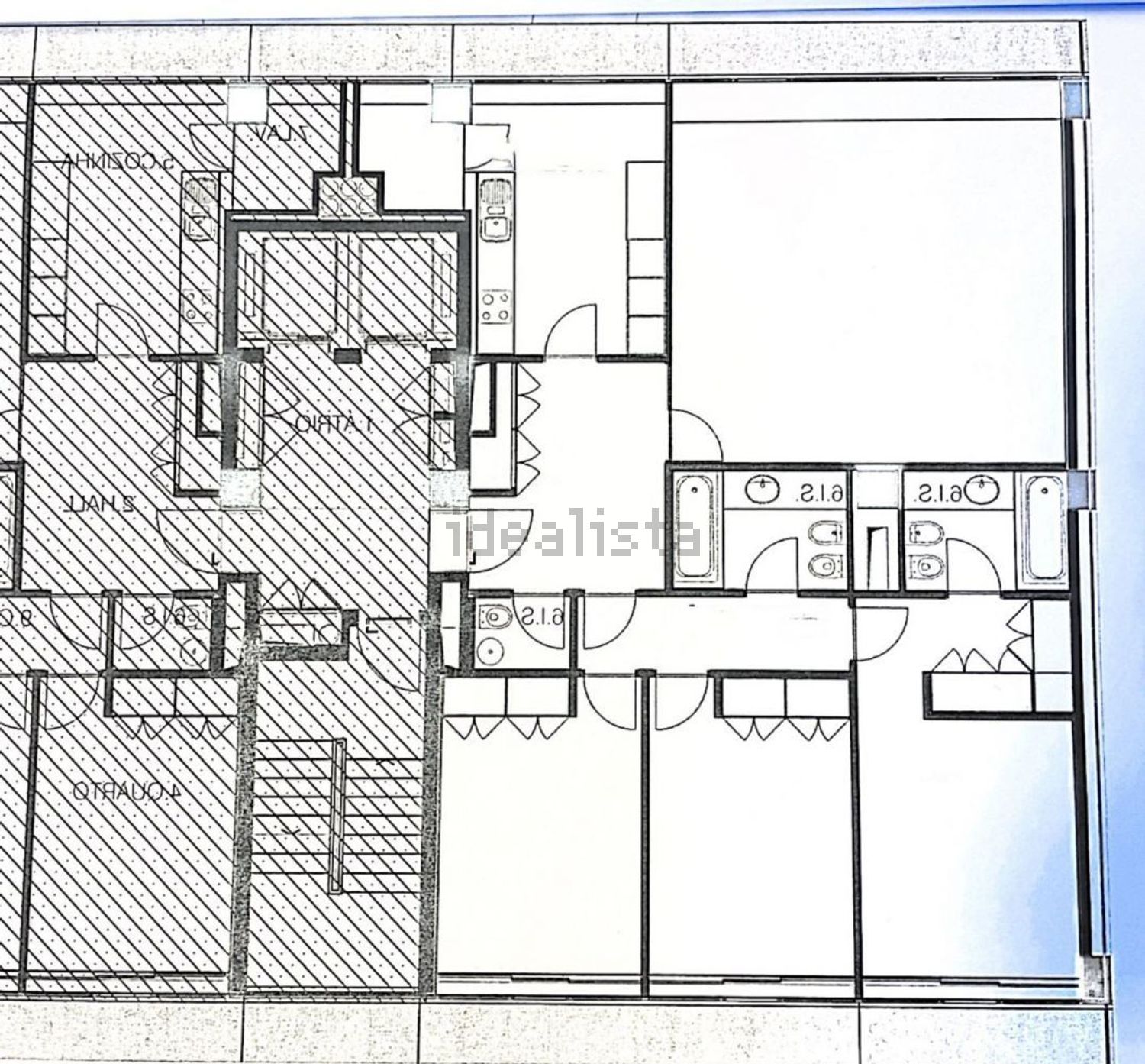 公寓 t3出售在 Jardim Maria da Luz Ponces de Carvalho, 7 - 平面图
