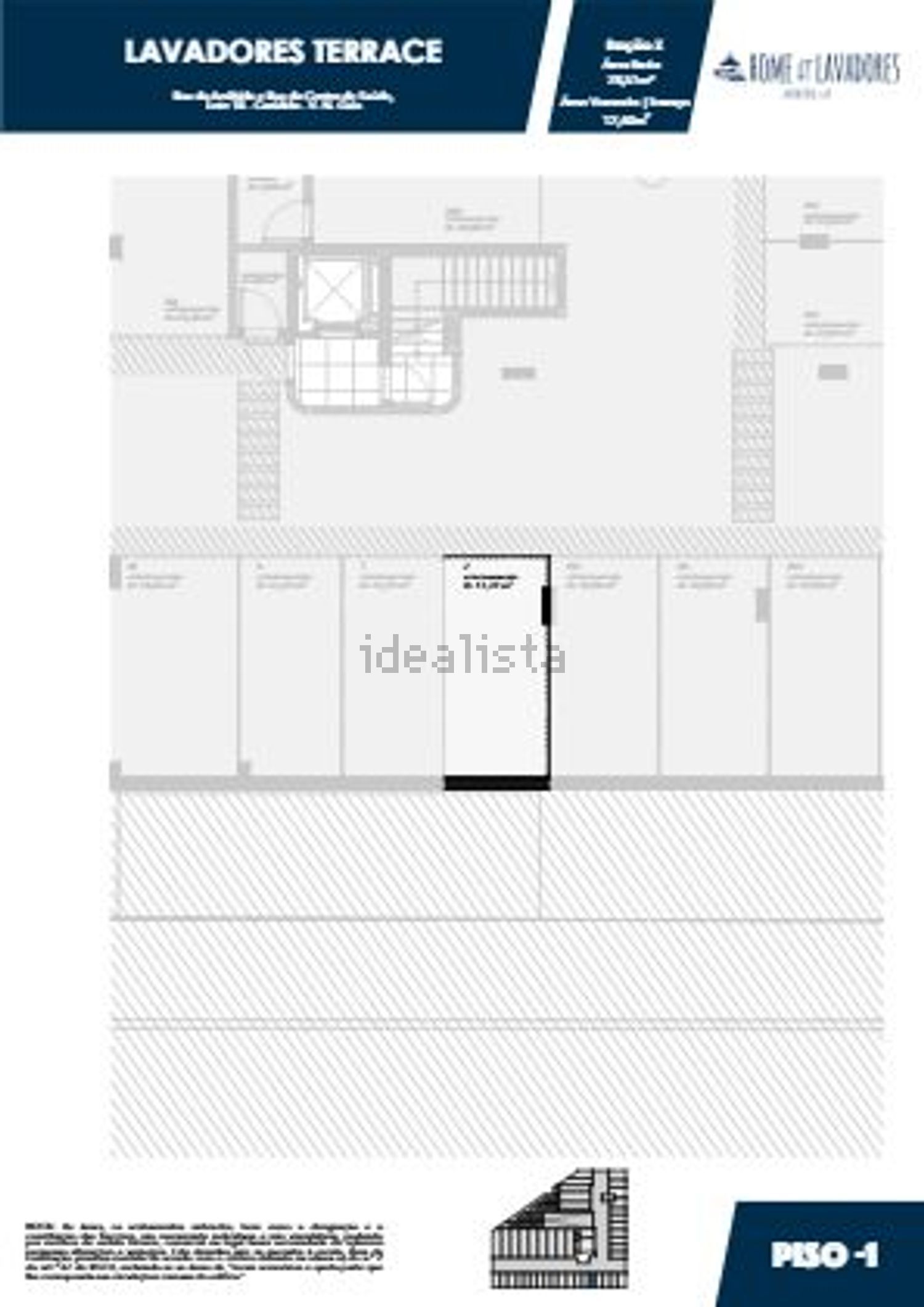 公寓 t2出售在Rua da Arrábida - 平面图