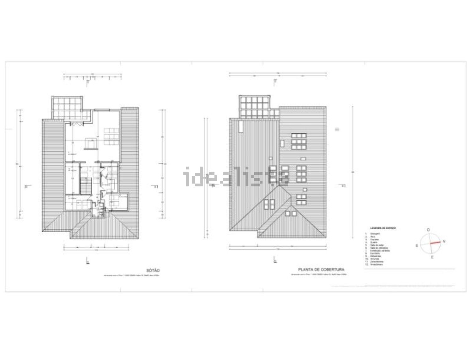 小楼房或独栋别墅出售在Avenida Santa Joana Princesa - 平面图