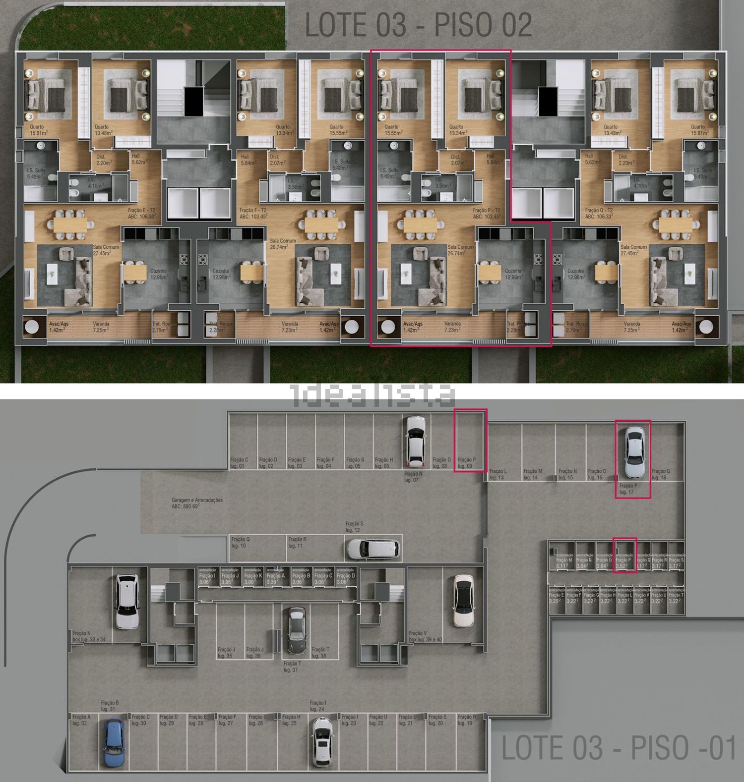 公寓 t2出售在 Rua do Loreto, 3 - 平面图